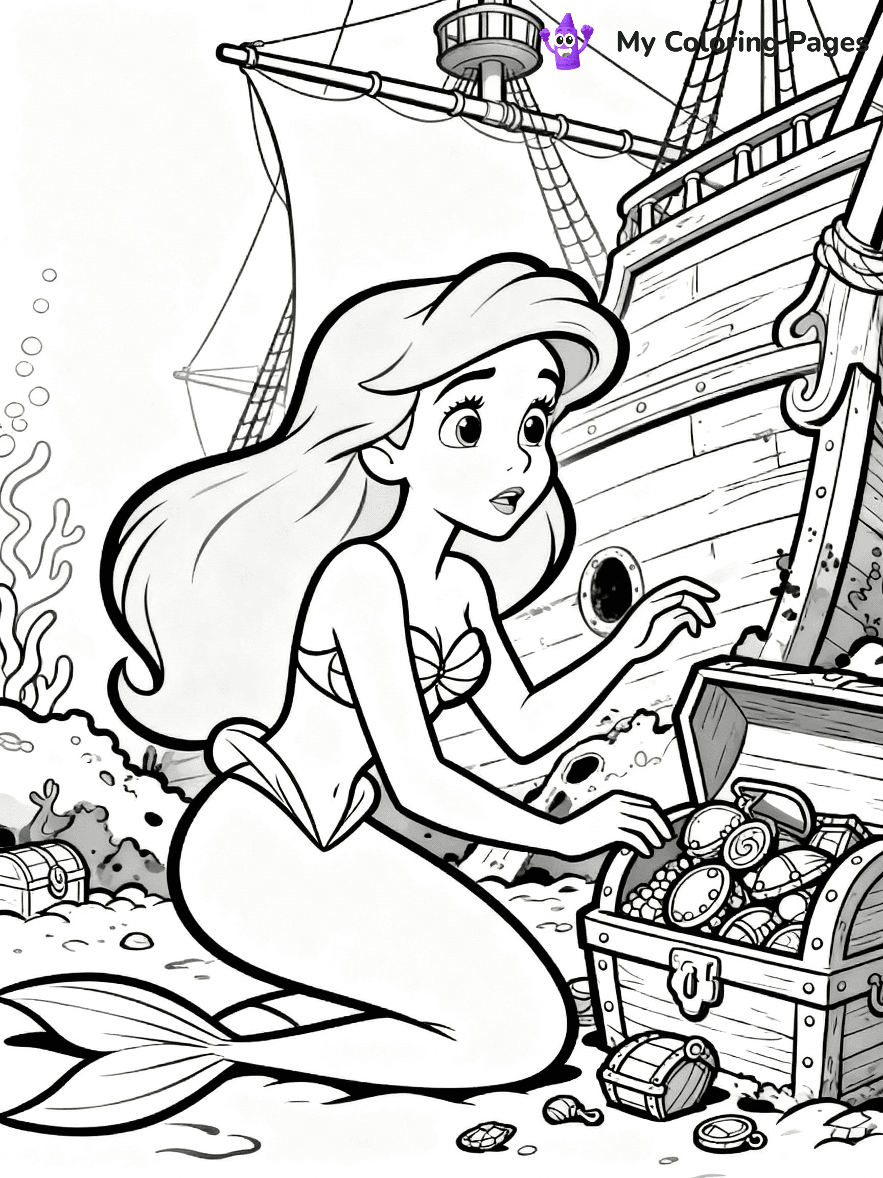 Little Mermaid Coloring Pages - 4
