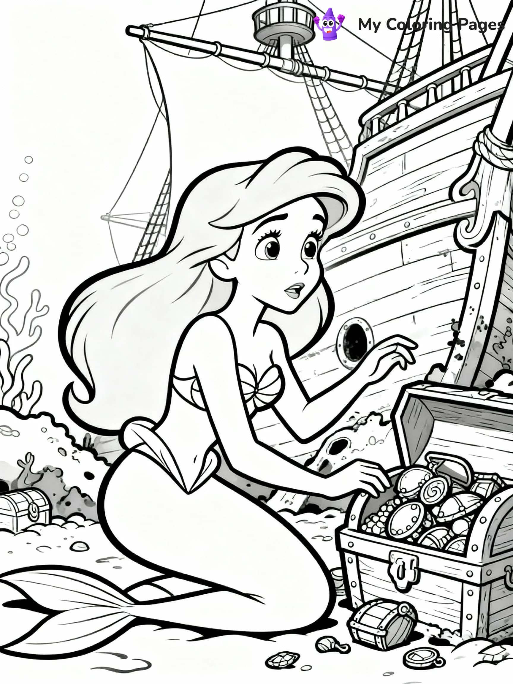 Little Mermaid Coloring Pages - 4