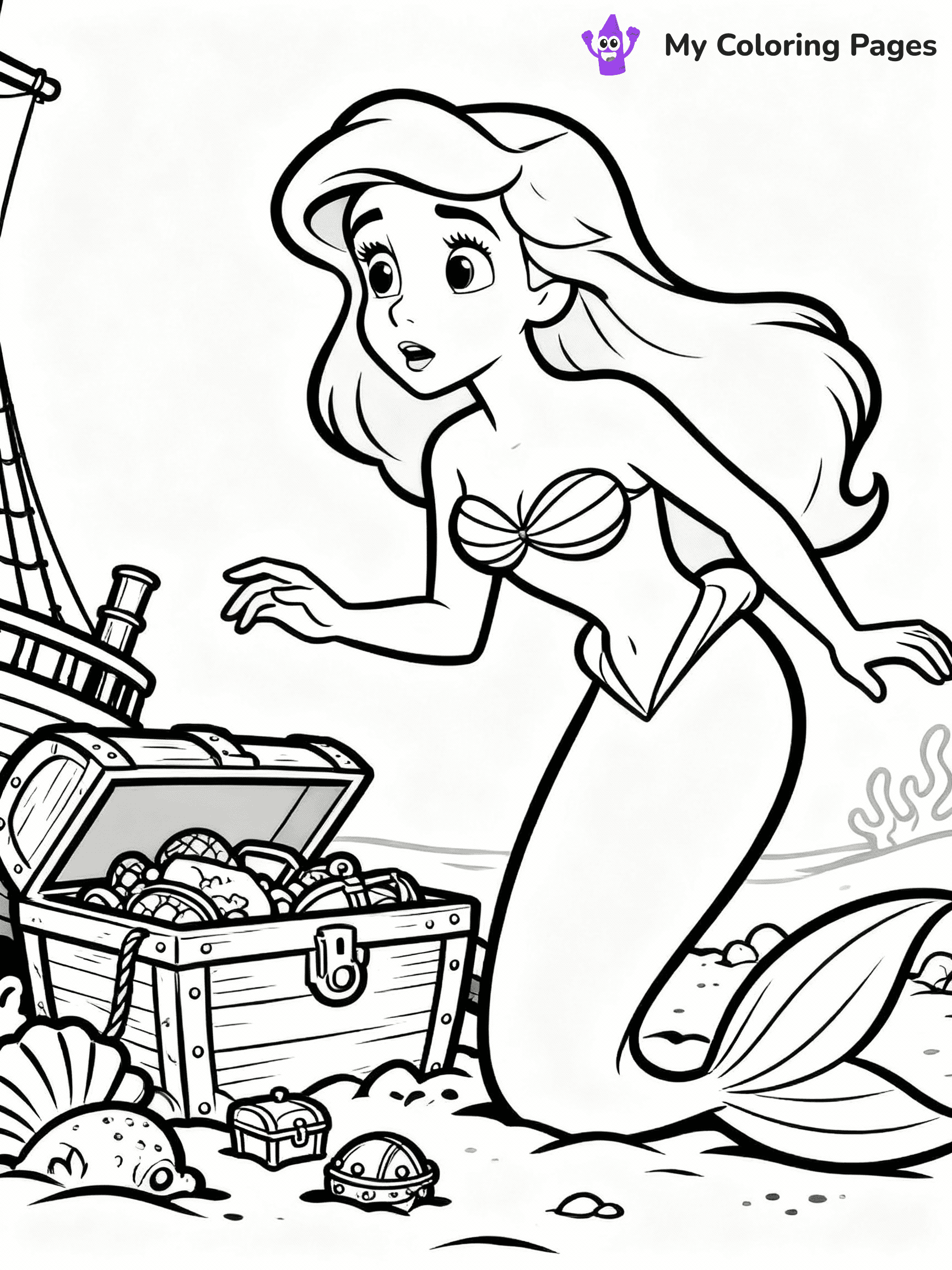 Little Mermaid Coloring Pages - 3