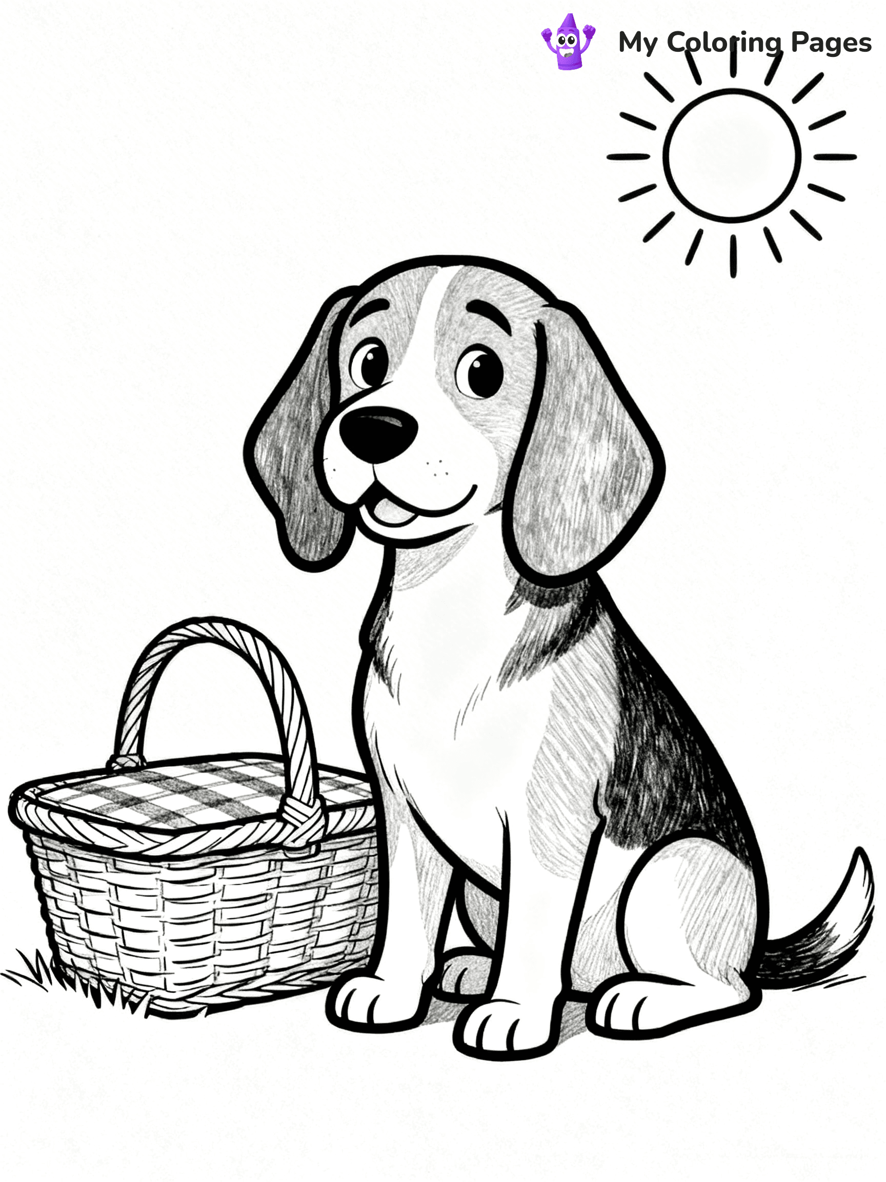 Beagle Coloring Pages - 24