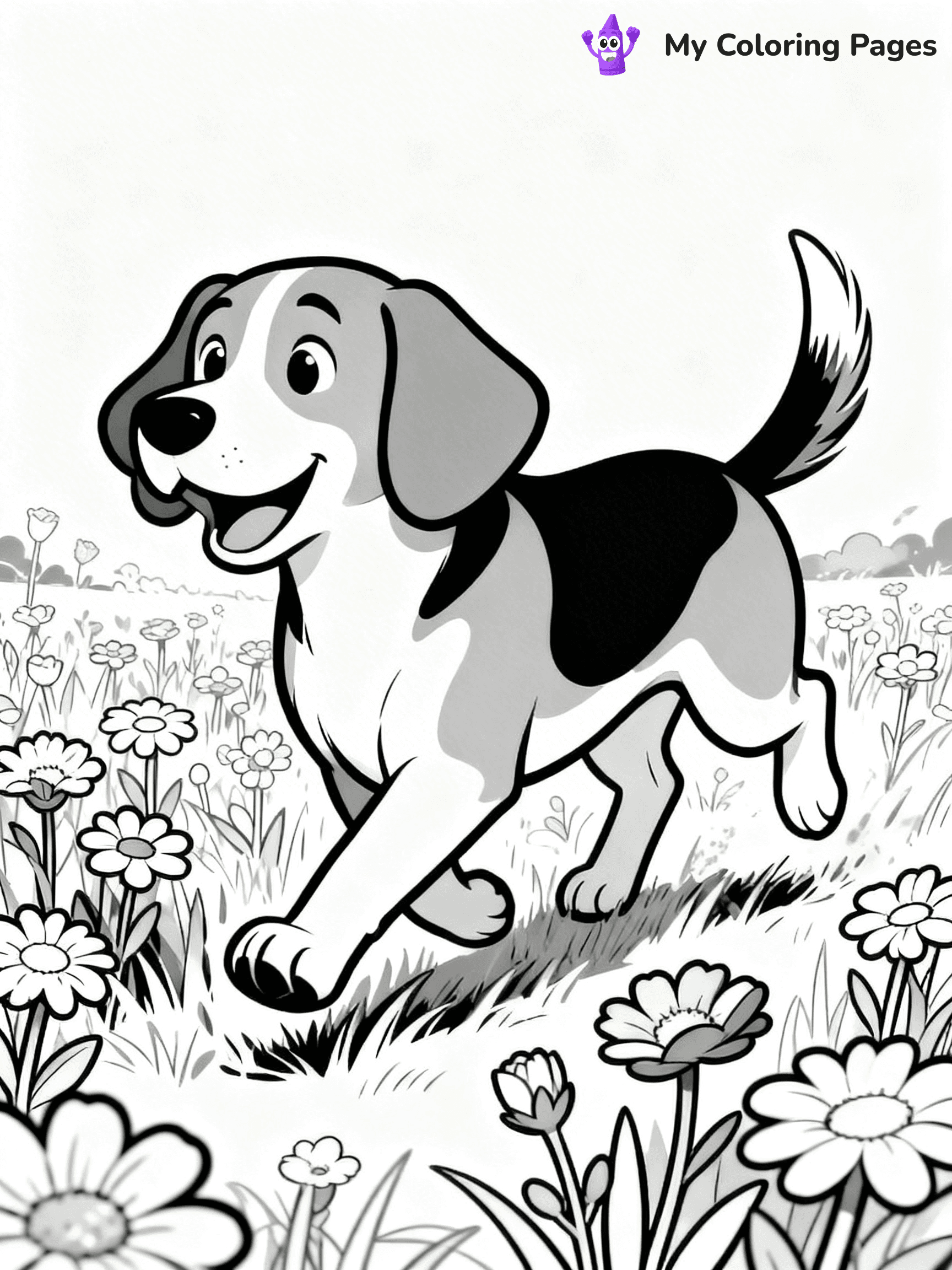 Beagle Coloring Pages - 19