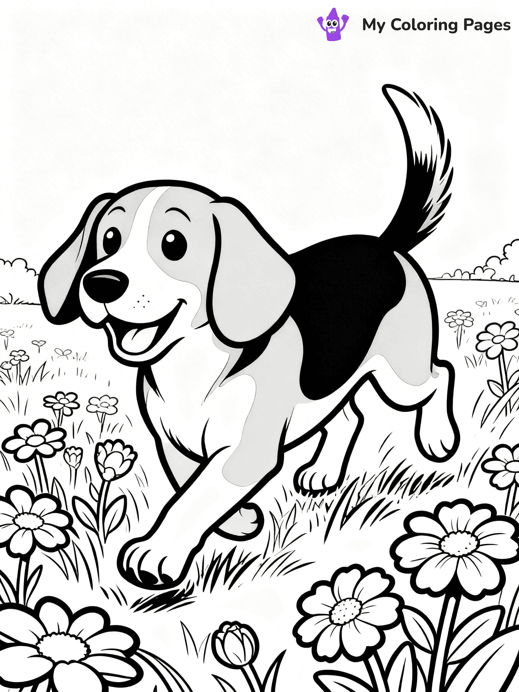 Beagle Coloring Pages - 17