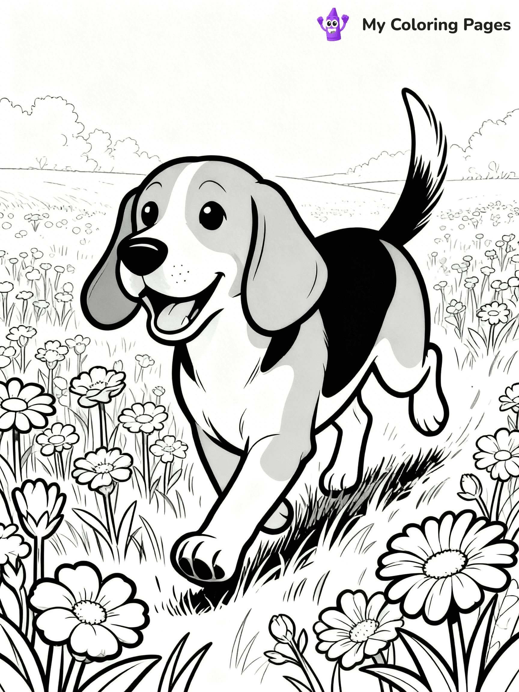 Beagle Coloring Pages - 16