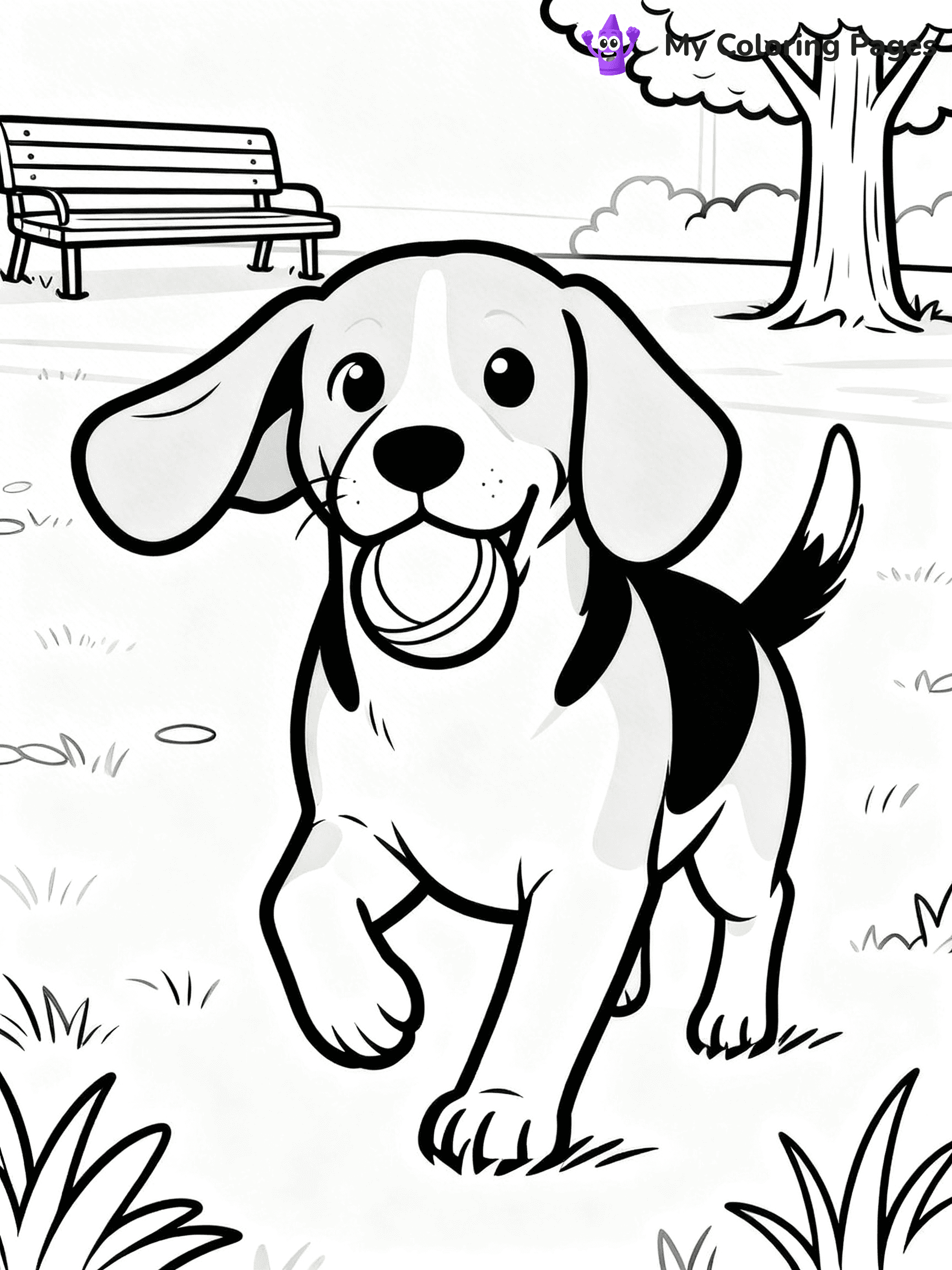 Beagle Coloring Pages - 9
