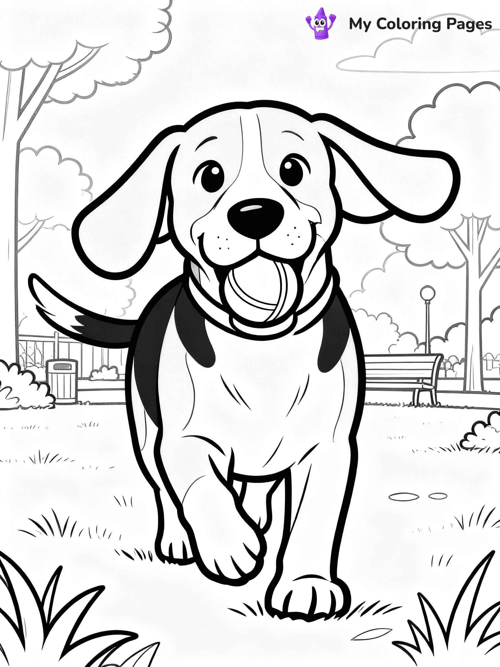 Beagle Coloring Pages - 8