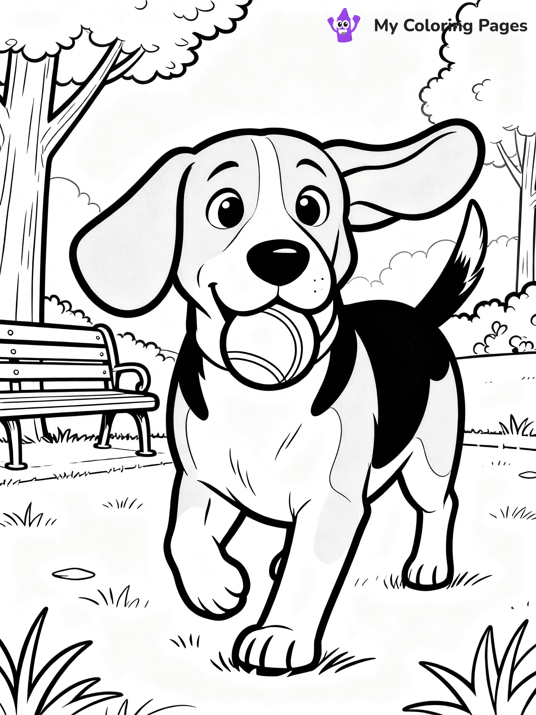 Beagle Coloring Pages - 7