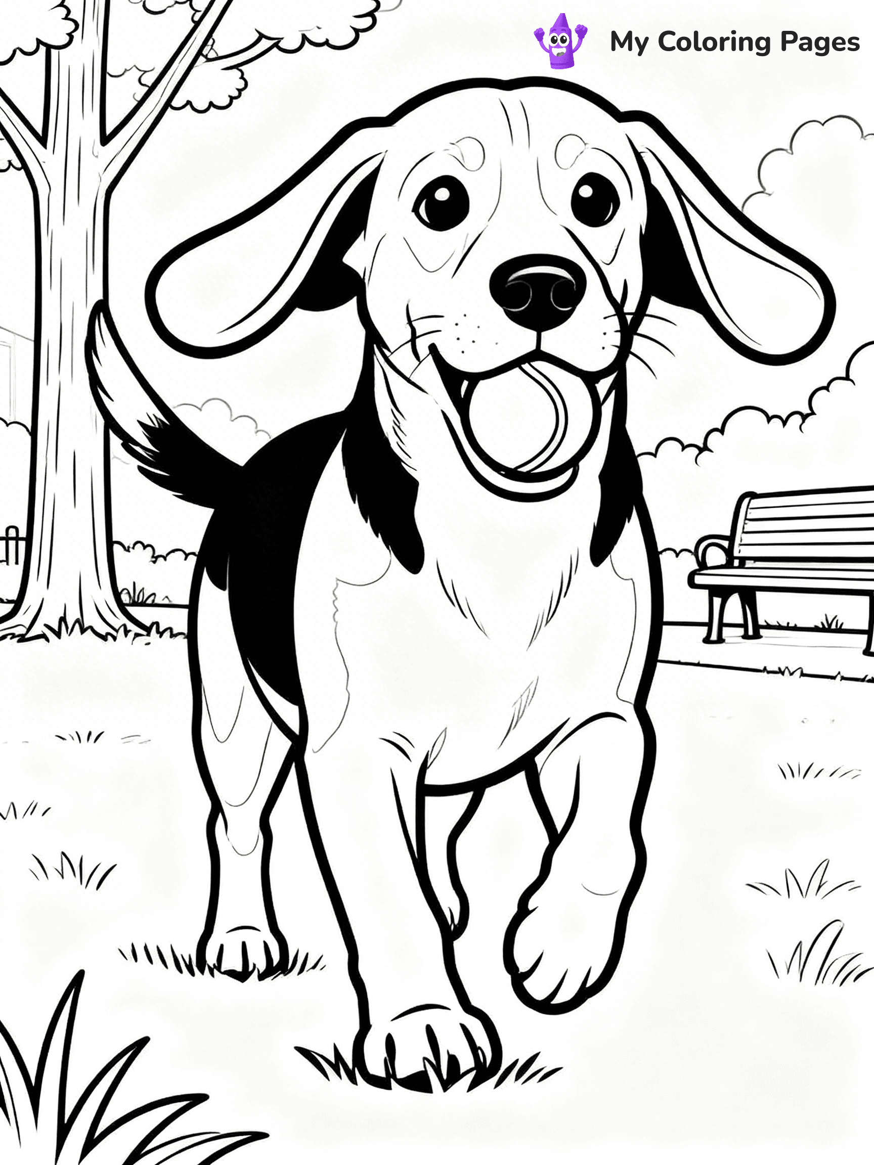Beagle Coloring Pages - 6