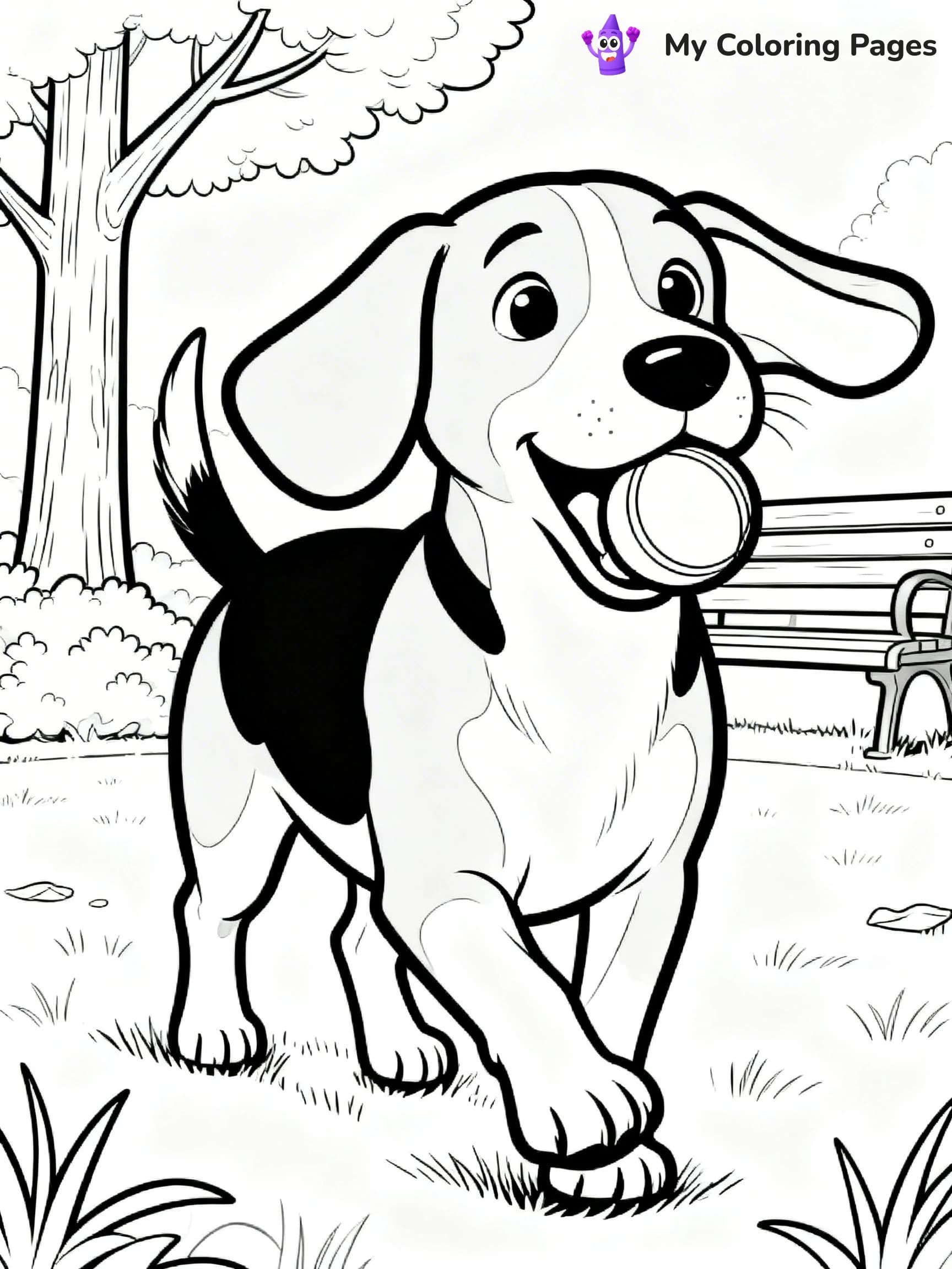 Beagle Coloring Pages - 4