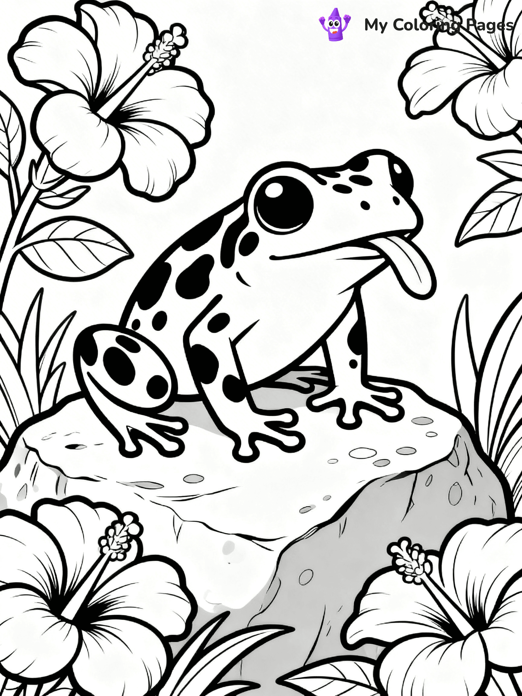 Poison Dart Frog Coloring Pages - 24