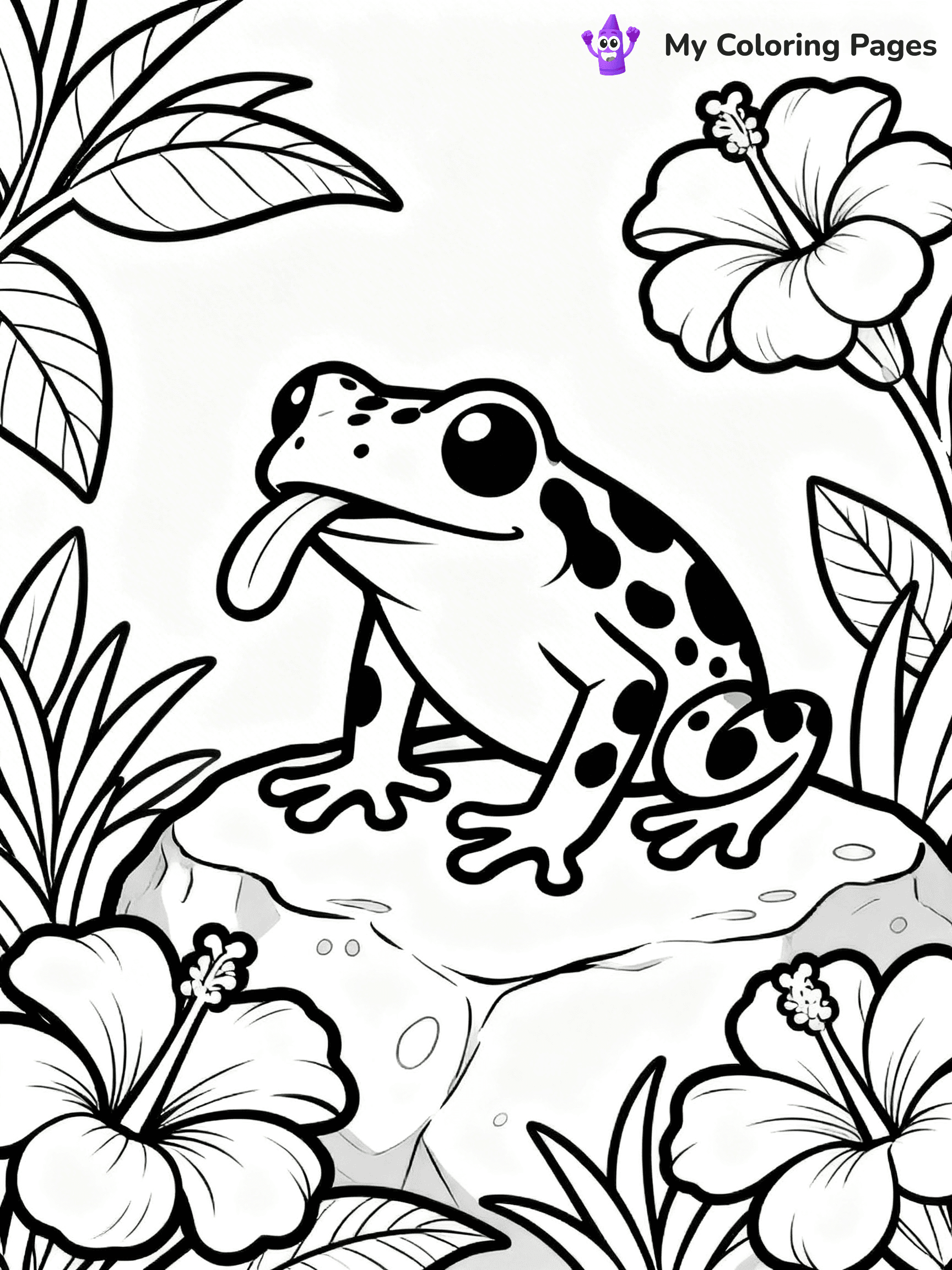 Poison Dart Frog Coloring Pages - 23