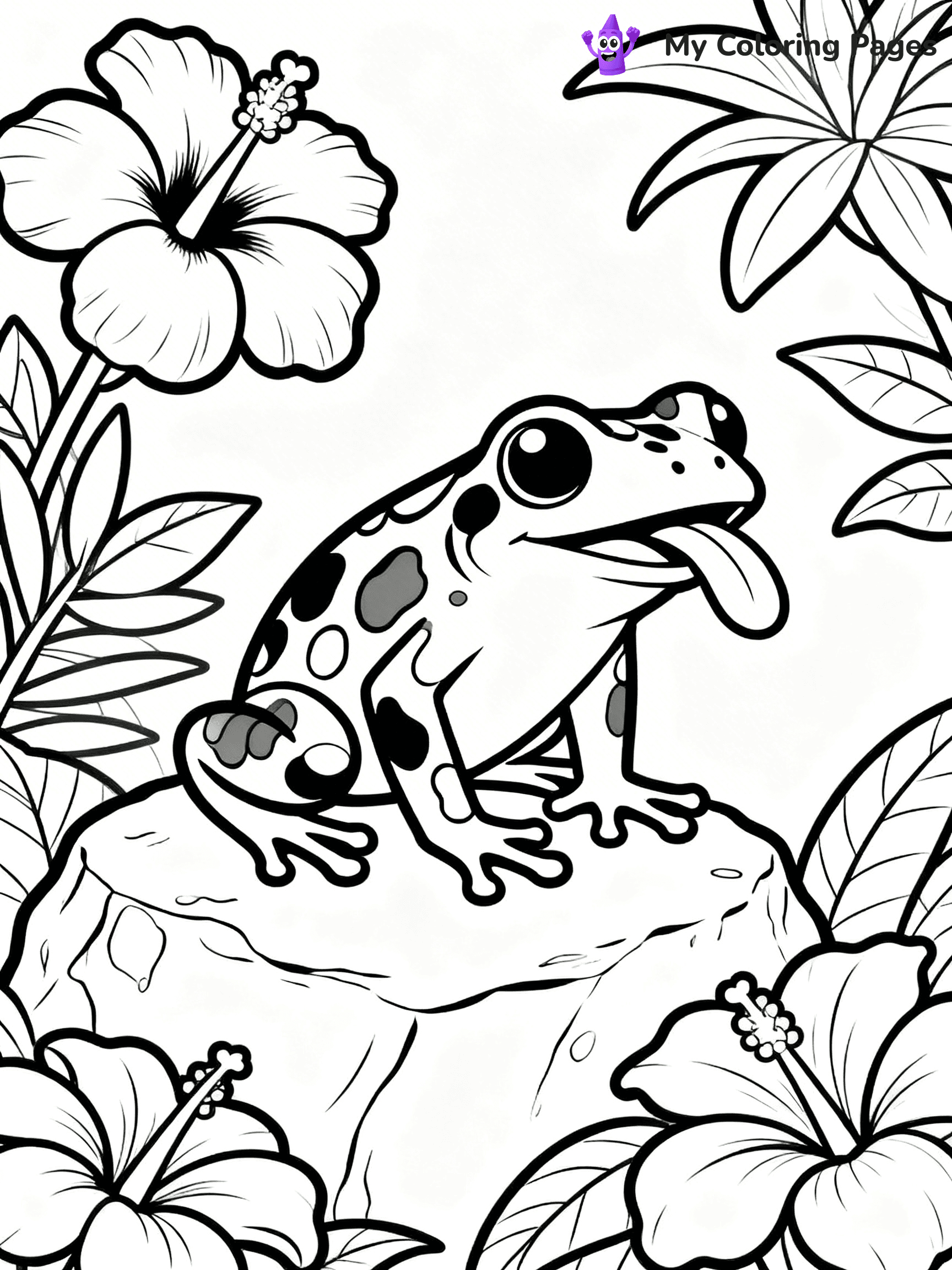 Poison Dart Frog Coloring Pages - 22