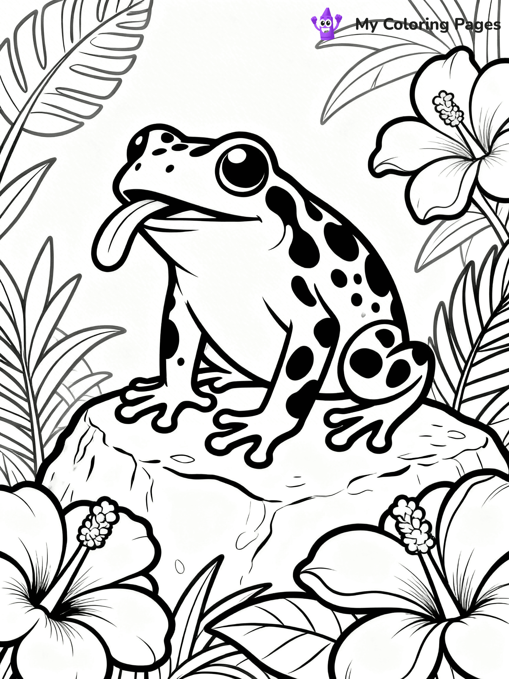 Poison Dart Frog Coloring Pages - 21