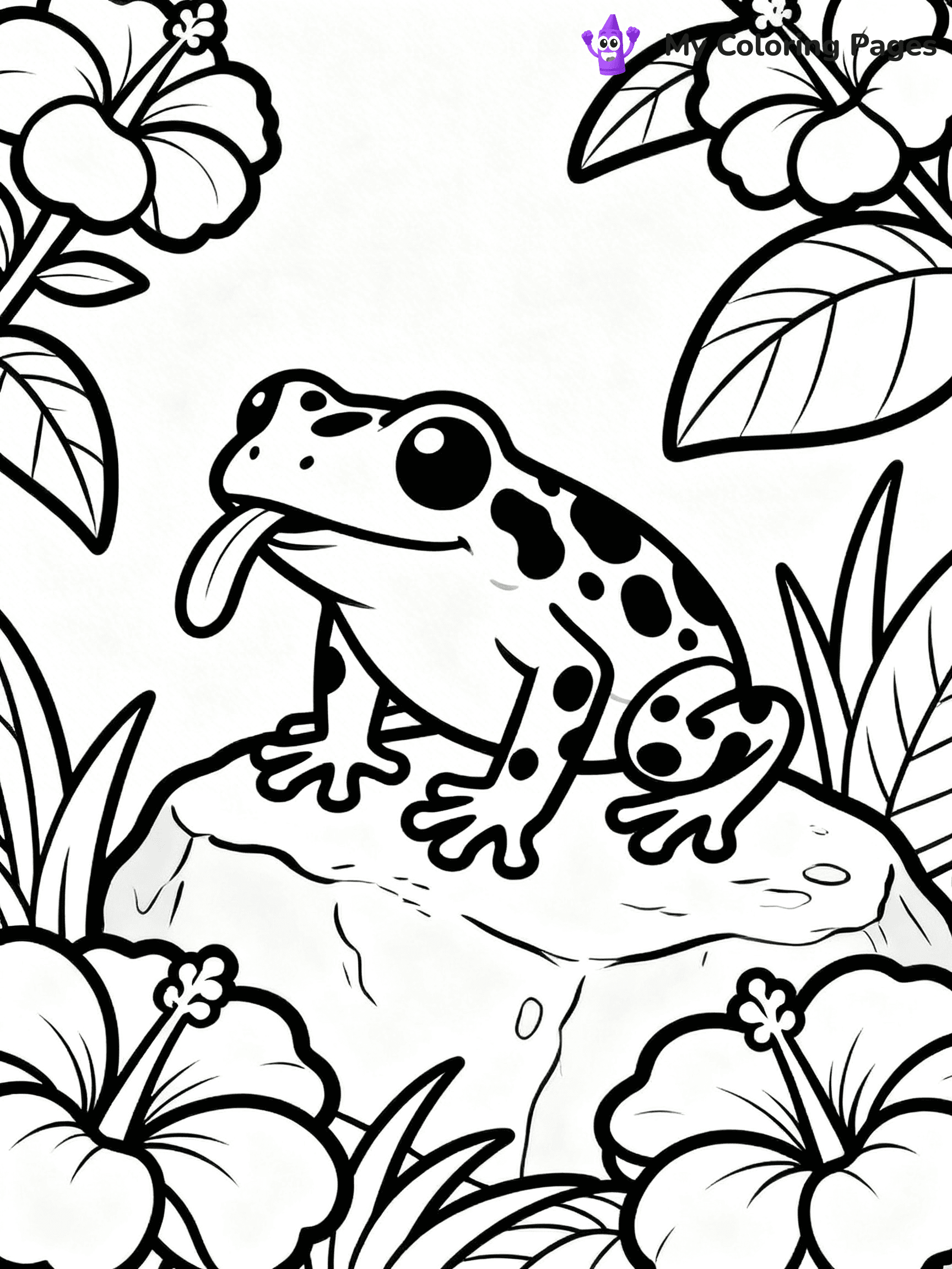 Poison Dart Frog Coloring Pages - 19