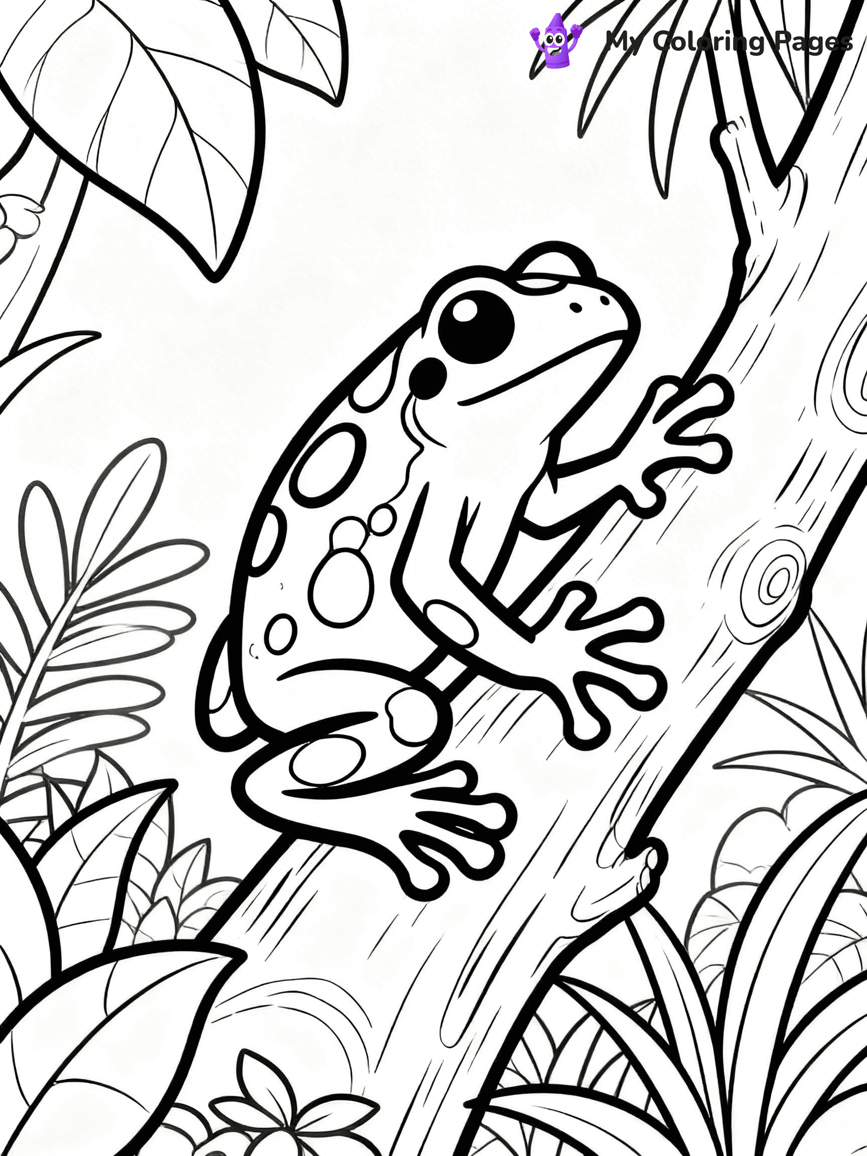 Poison Dart Frog Coloring Pages - 10