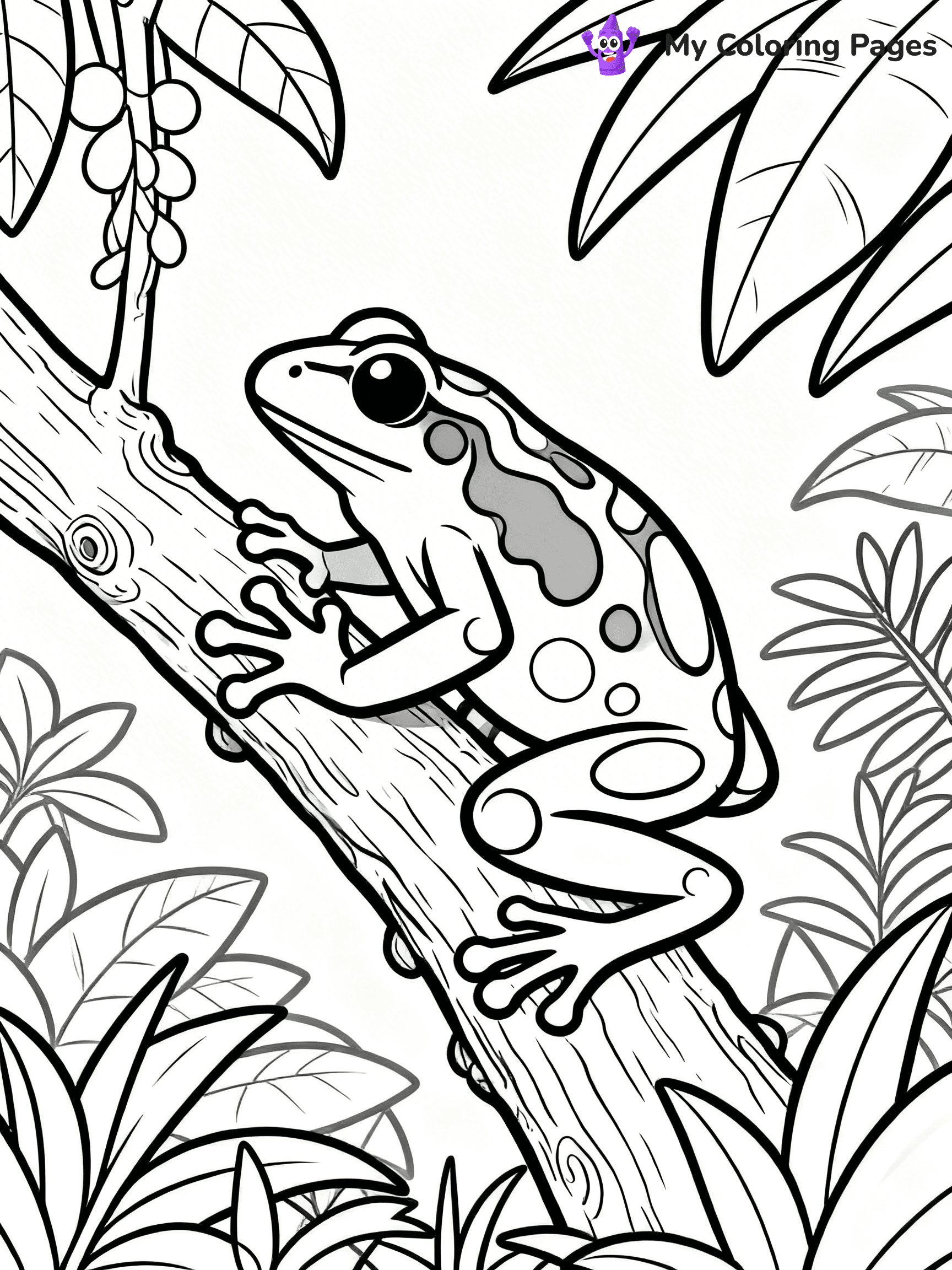 Poison Dart Frog Coloring Pages - 9