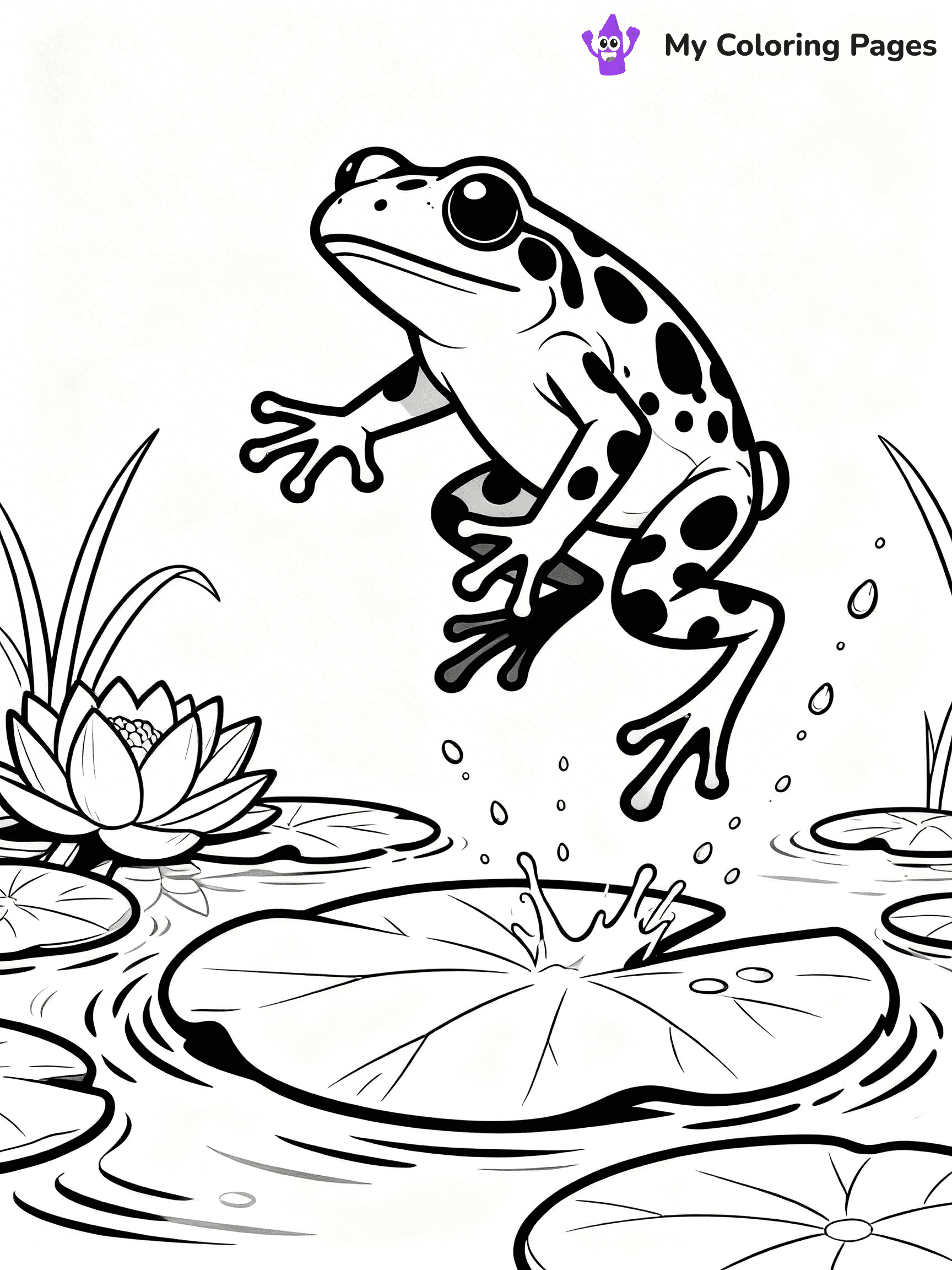 Poison Dart Frog Coloring Pages - 1