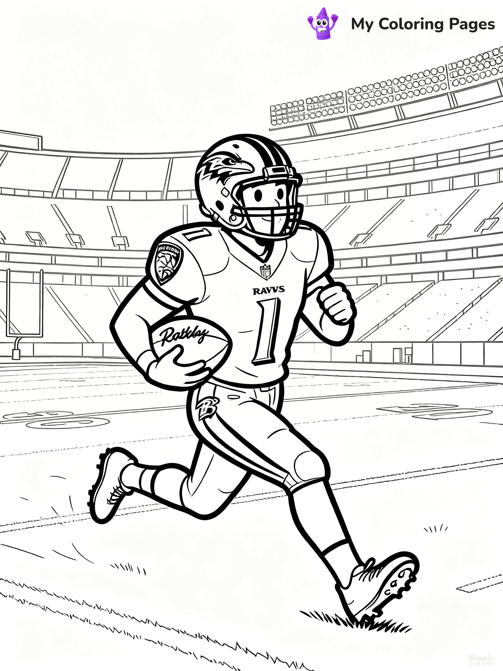 Baltimore Ravens Coloring Pages - 34