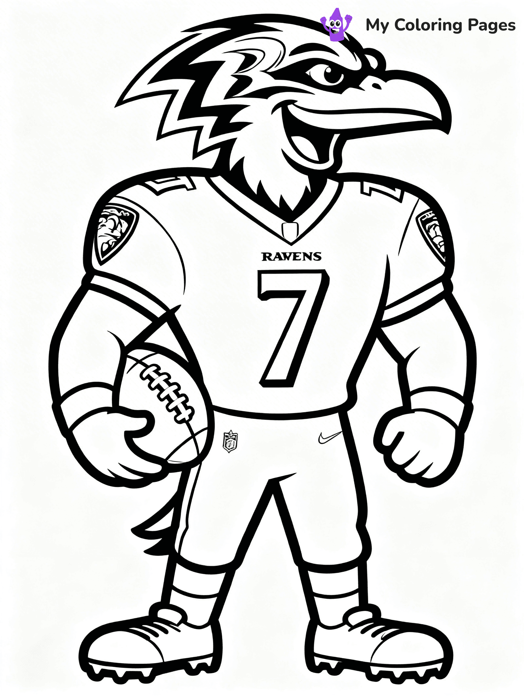 Baltimore Ravens Coloring Pages - 19