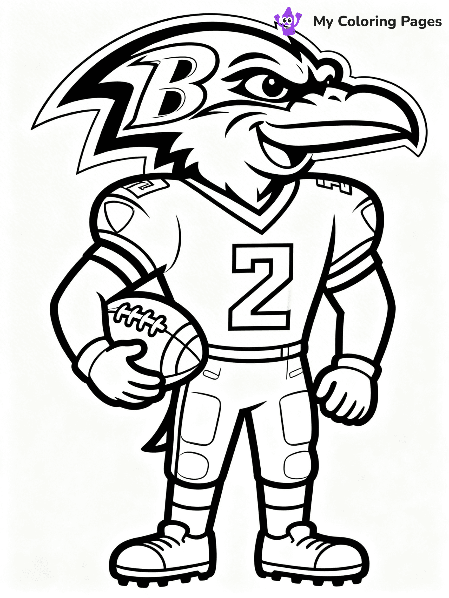 Baltimore Ravens Coloring Pages - 17
