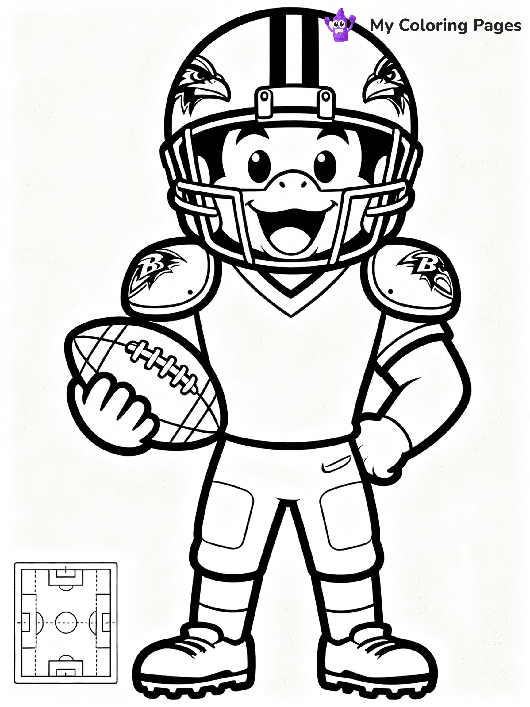 Baltimore Ravens Coloring Pages - 16