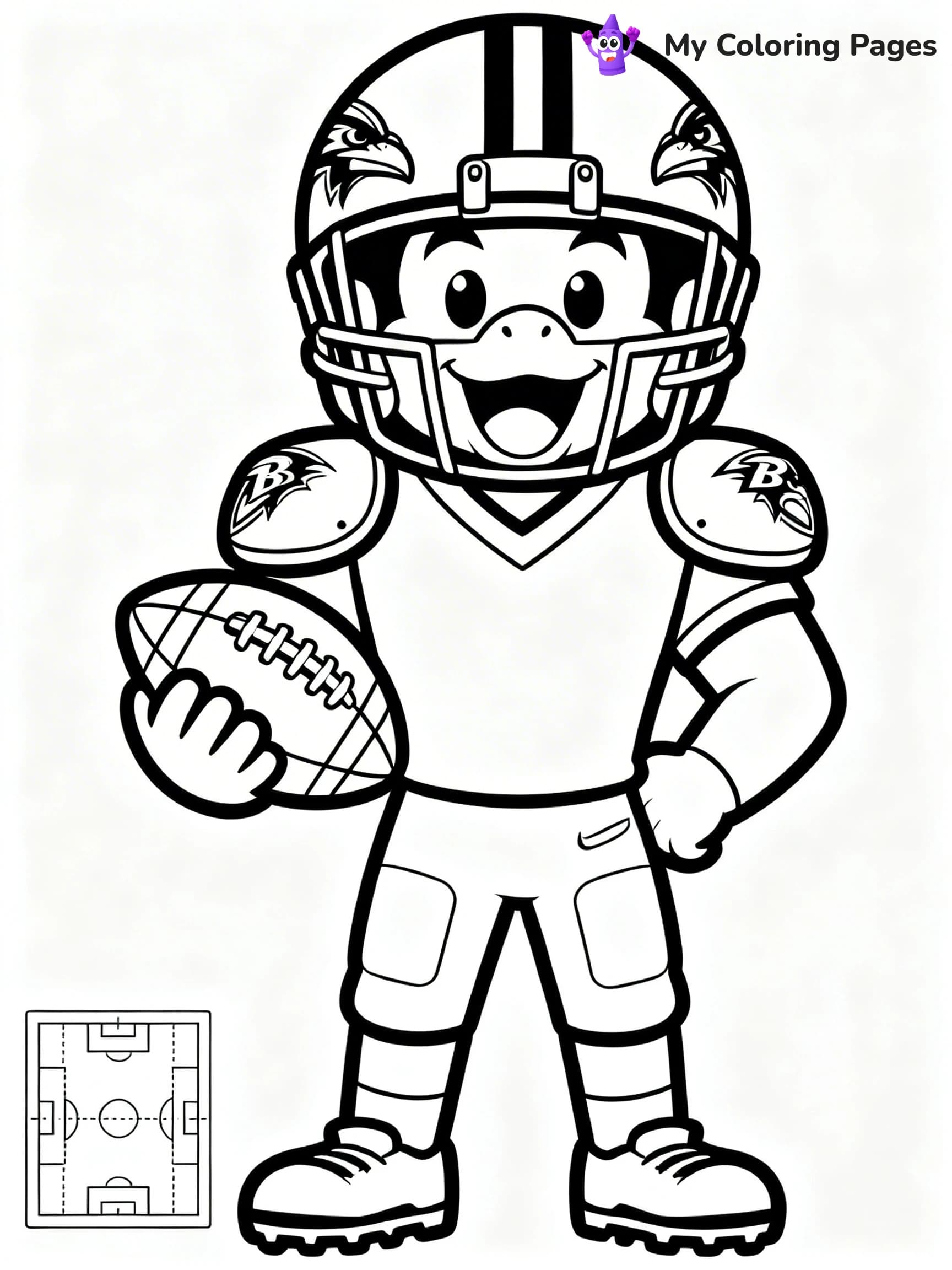 Baltimore Ravens Coloring Pages - 16