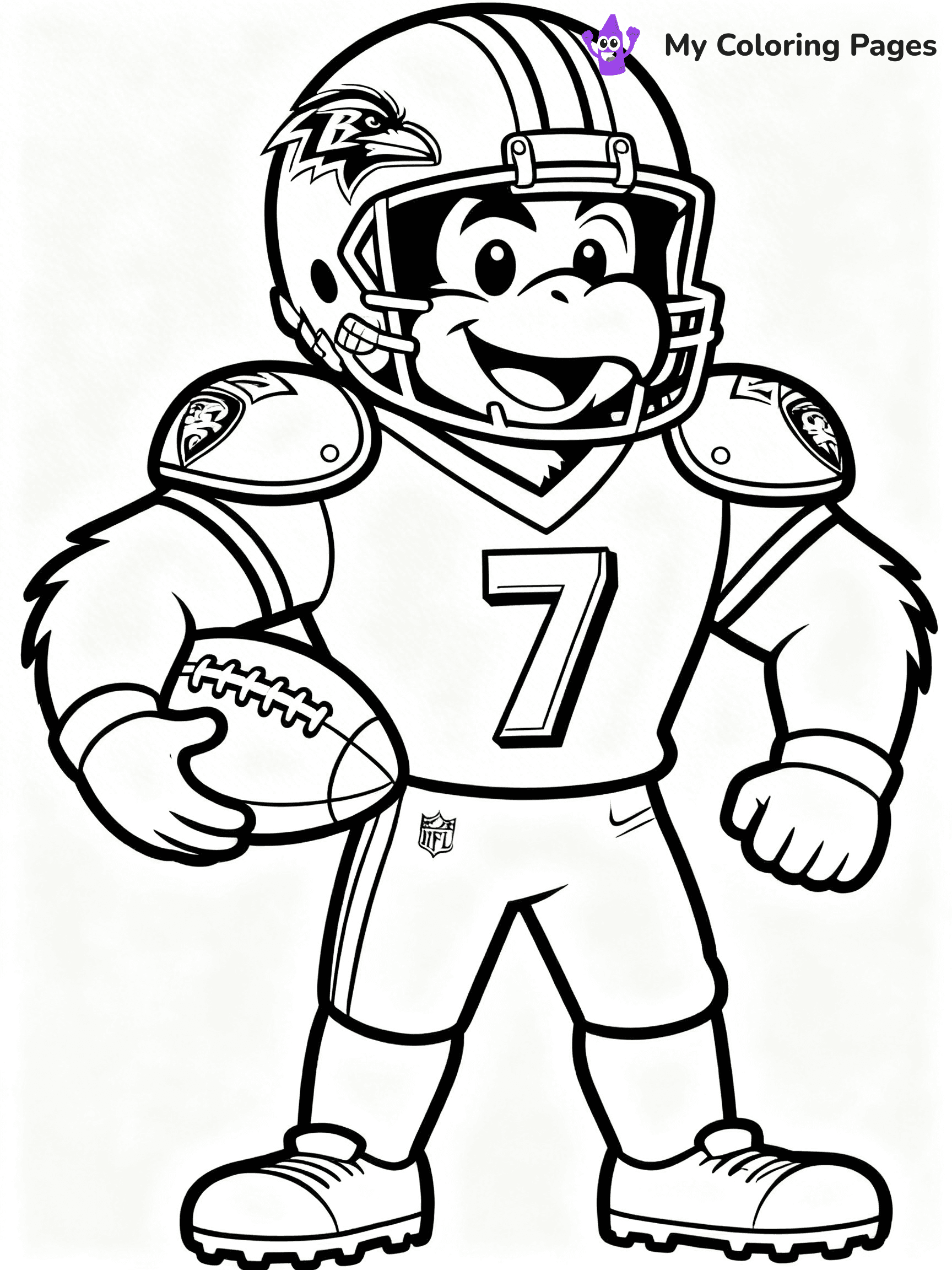 Baltimore Ravens Coloring Pages - 15