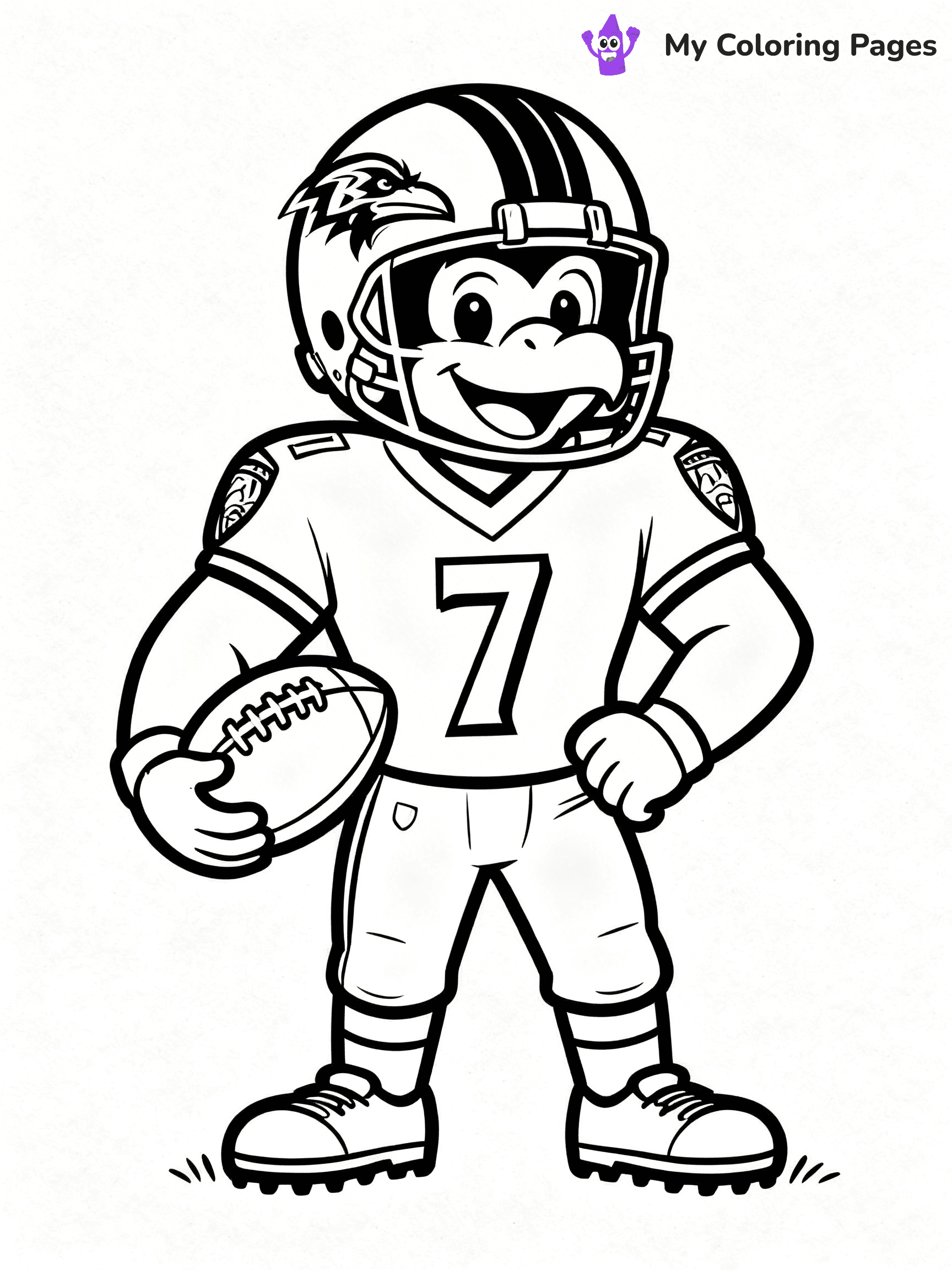 Baltimore Ravens Coloring Pages - 13