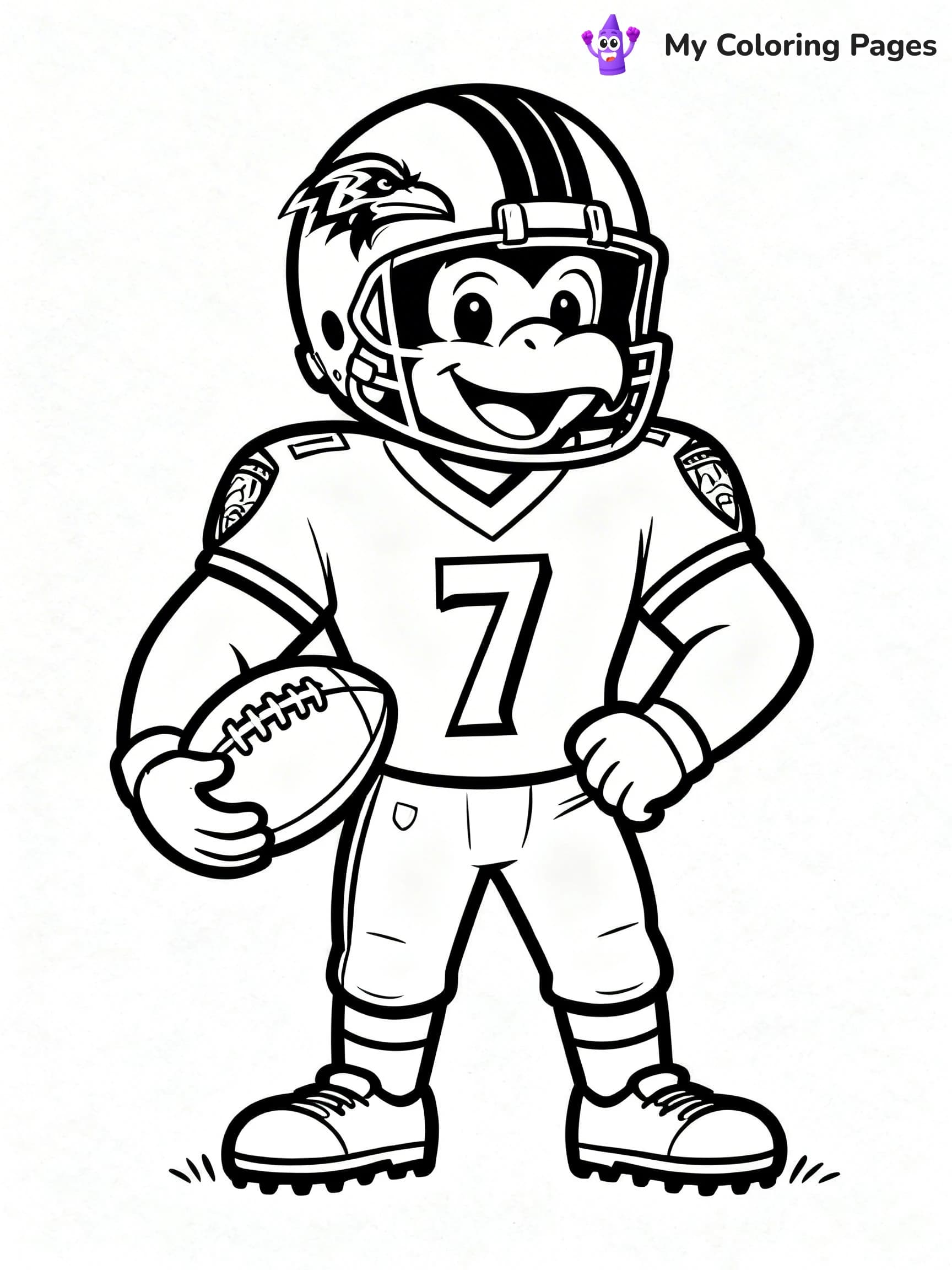Baltimore Ravens Coloring Pages - 13