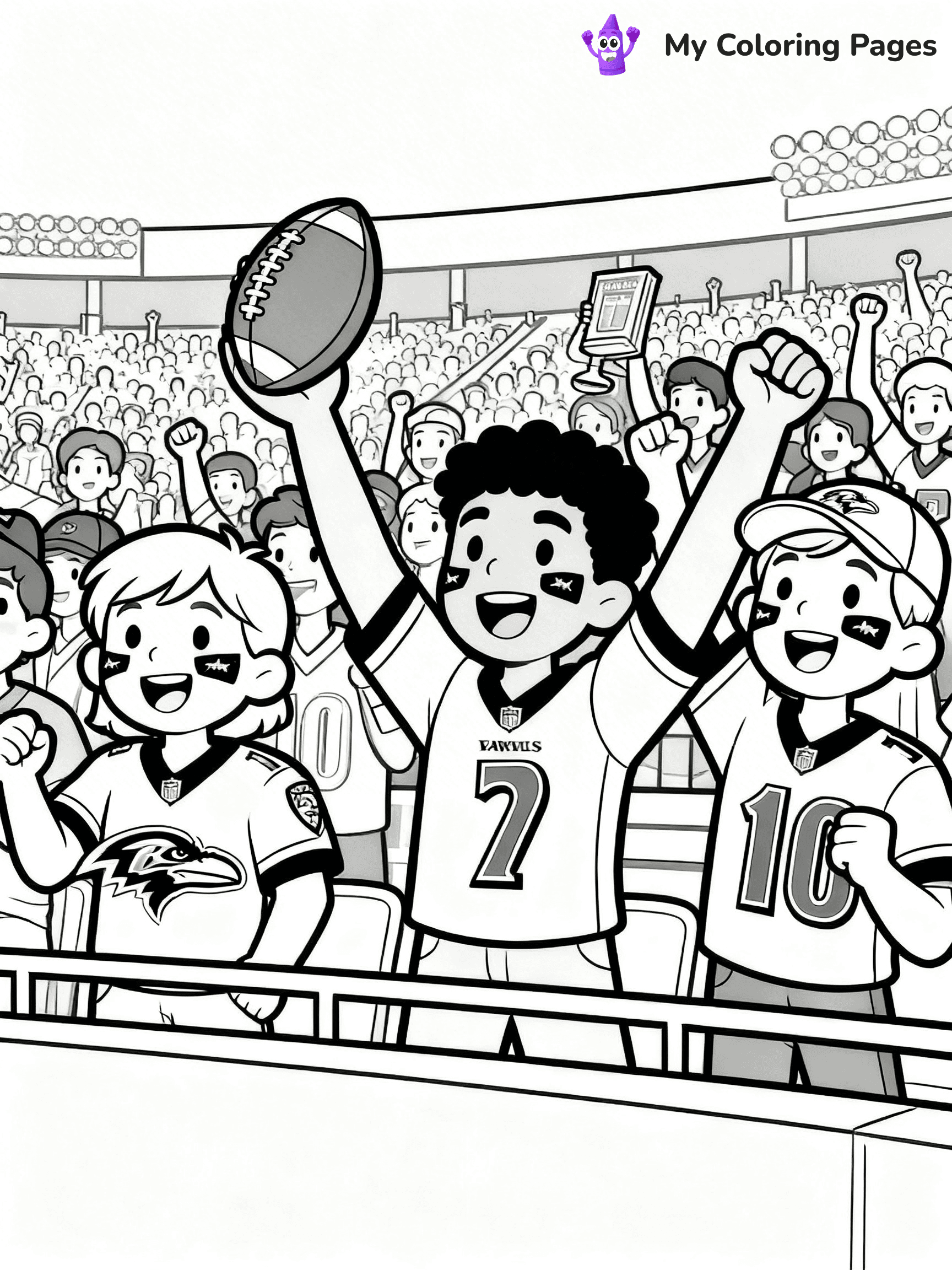 Baltimore Ravens Coloring Pages - 12