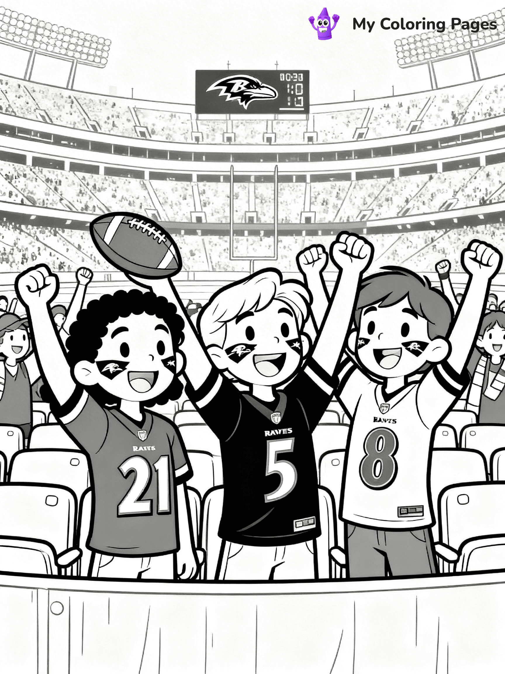 Baltimore Ravens Coloring Pages - 9