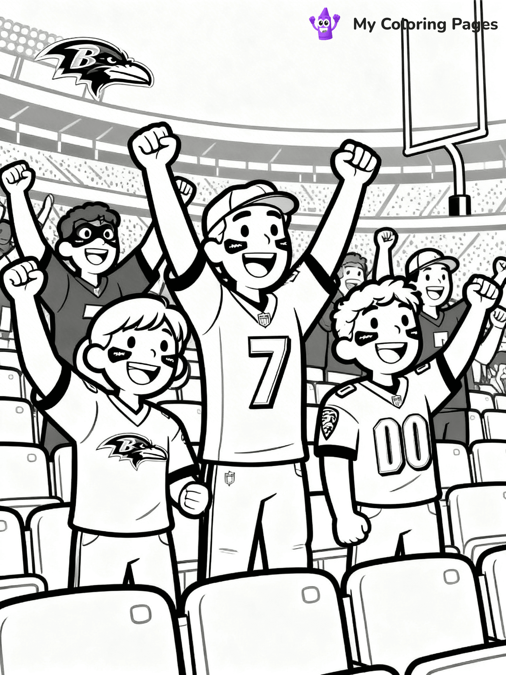 Baltimore Ravens Coloring Pages - 8