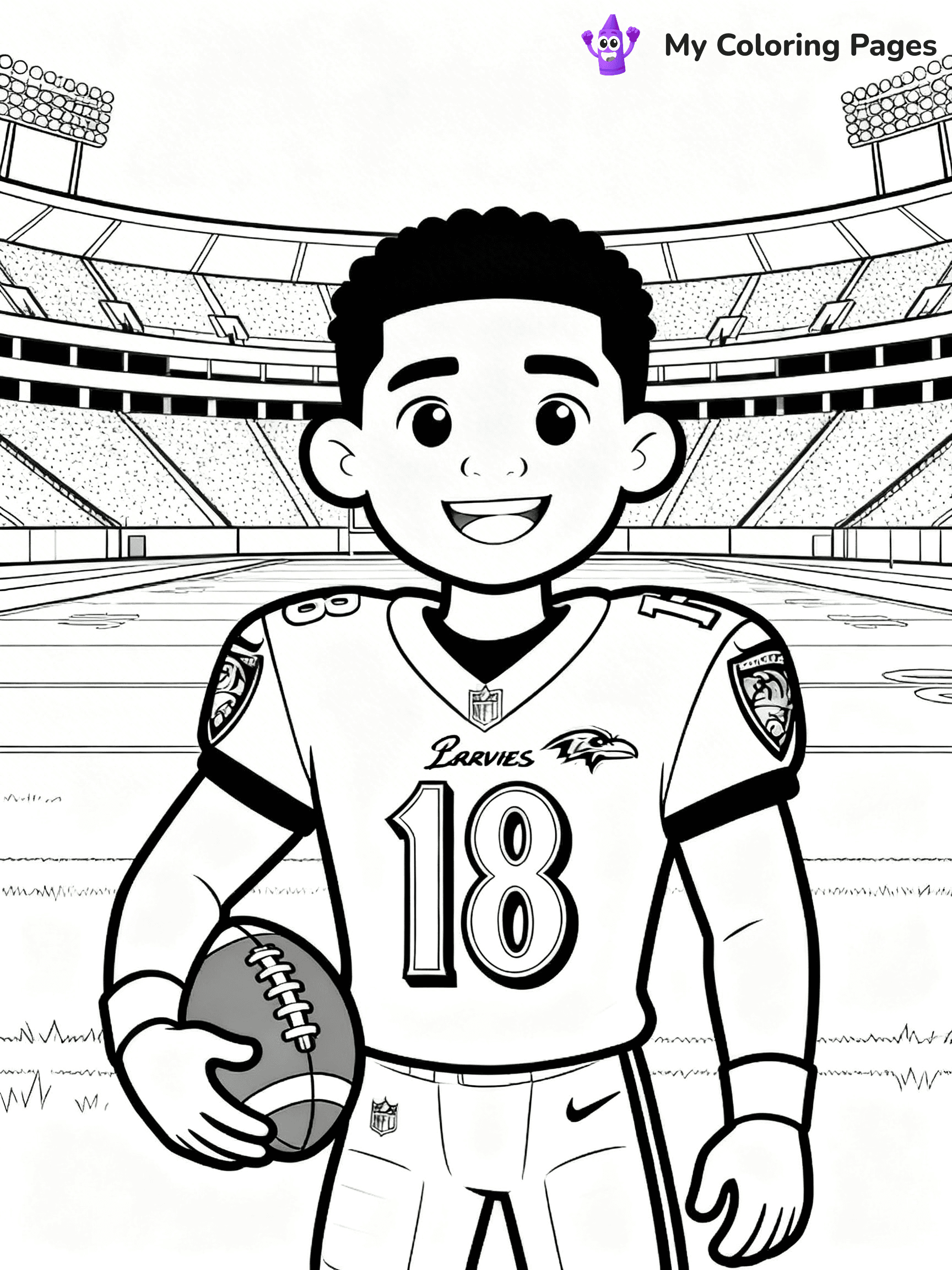 Baltimore Ravens Coloring Pages - 5
