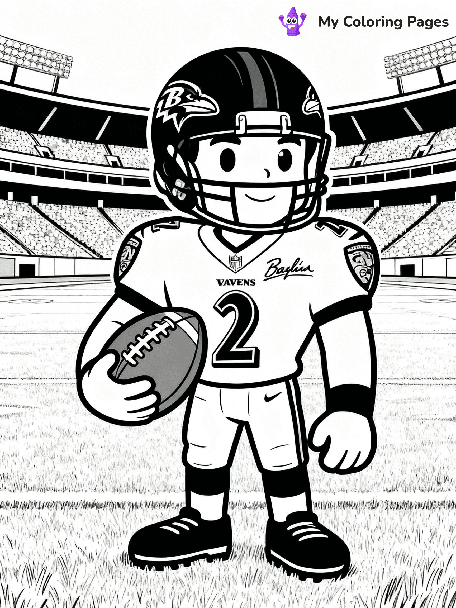 Baltimore Ravens Coloring Pages - 4