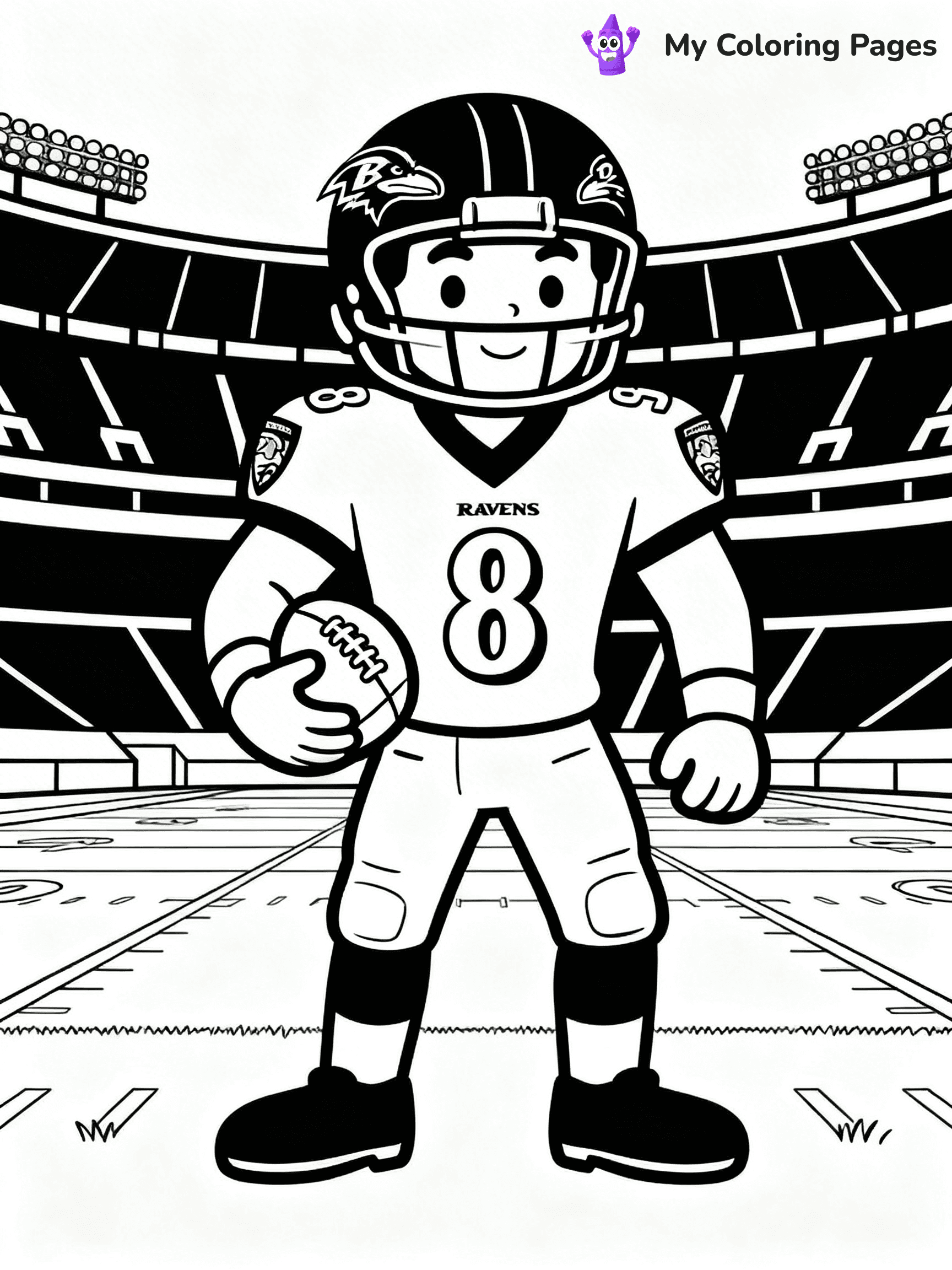 Baltimore Ravens Coloring Pages - 3