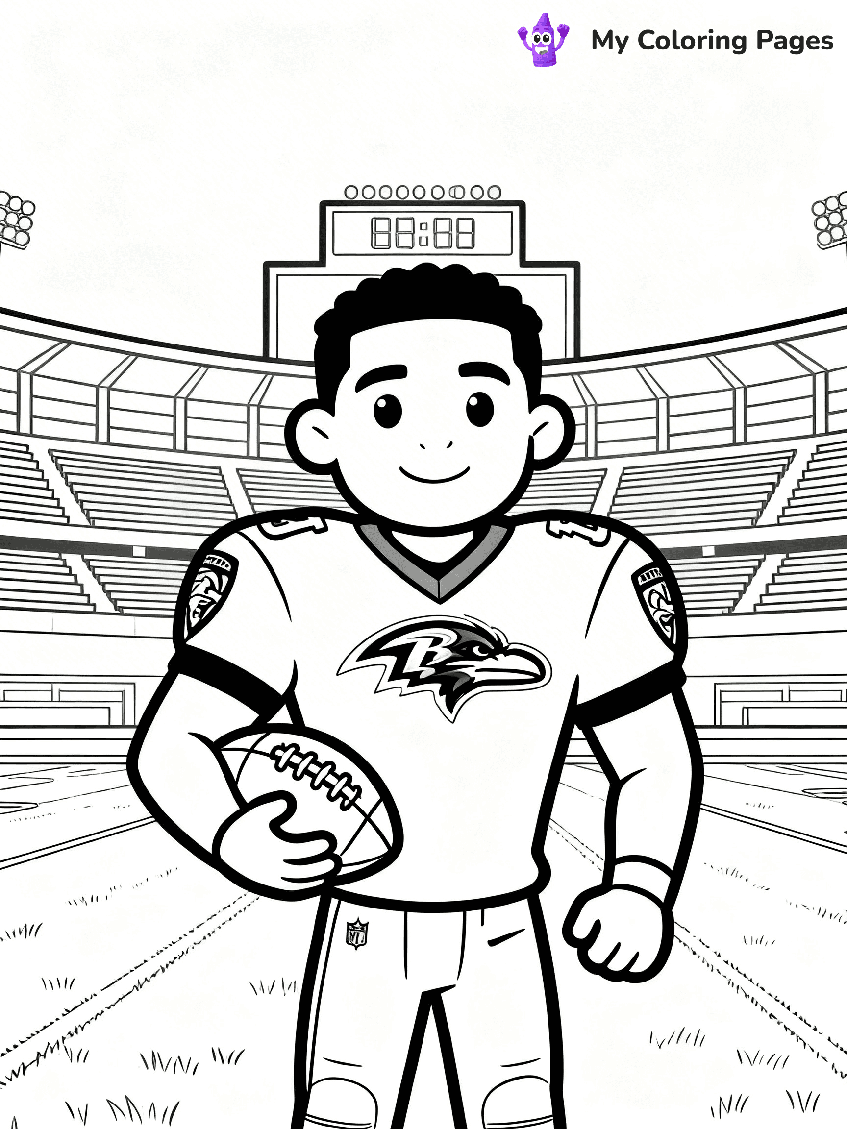 Baltimore Ravens Coloring Pages - 2