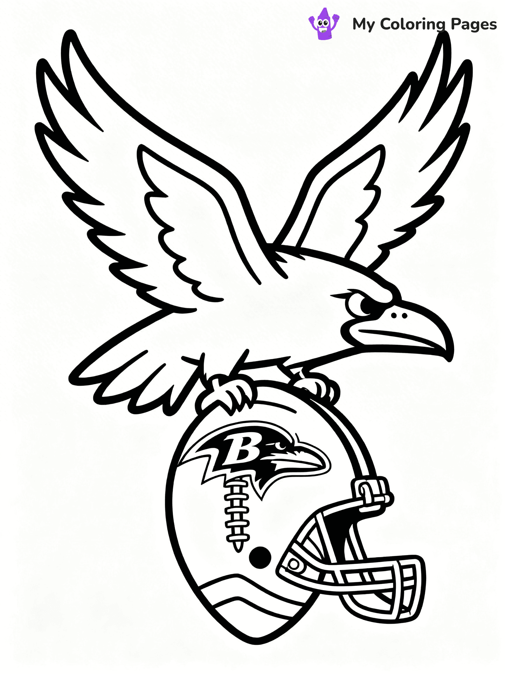 Baltimore Ravens Coloring Pages - 1