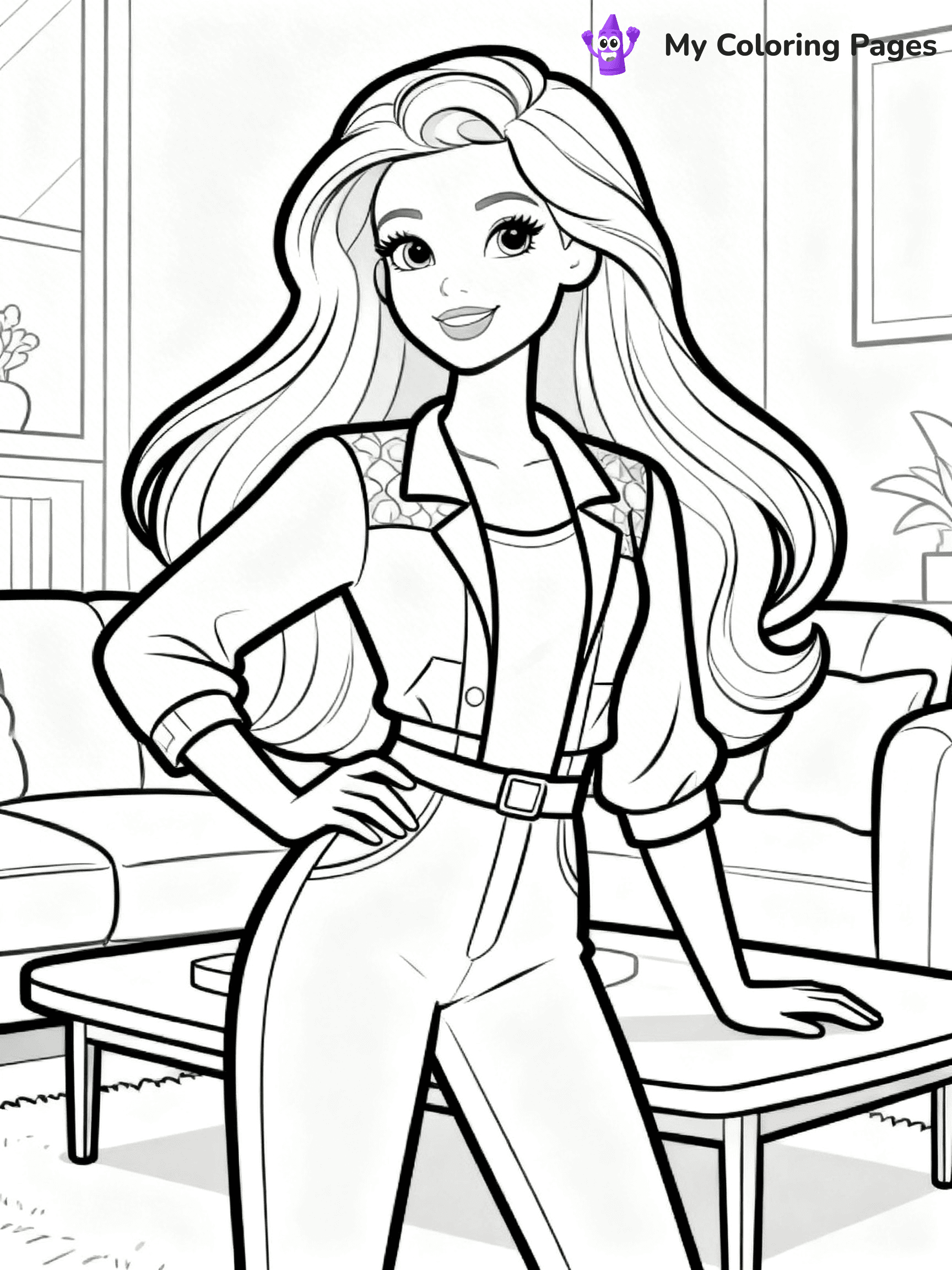 Barbie Dream House Coloring Pages - 25