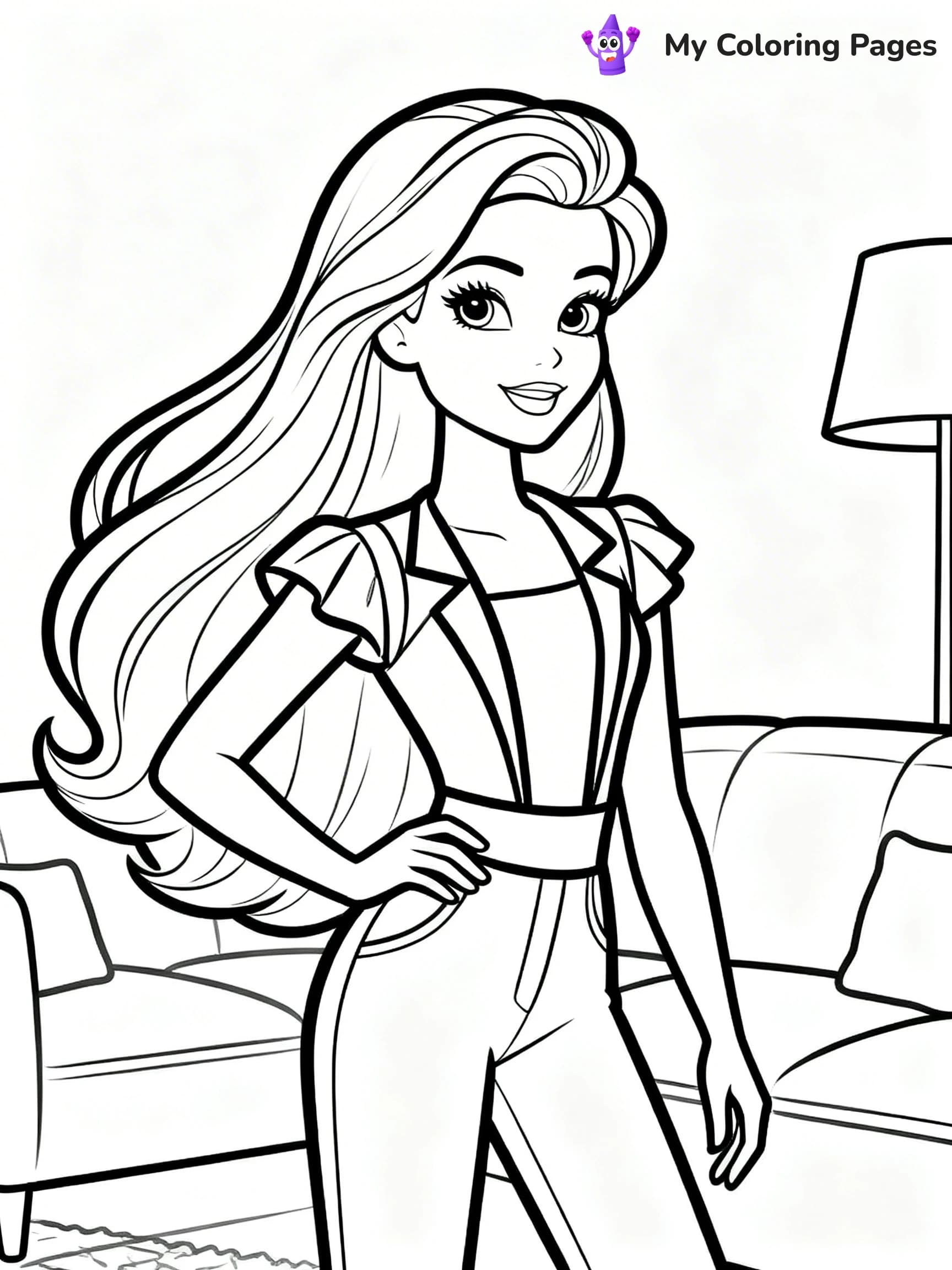 Barbie Dream House Coloring Pages - 24
