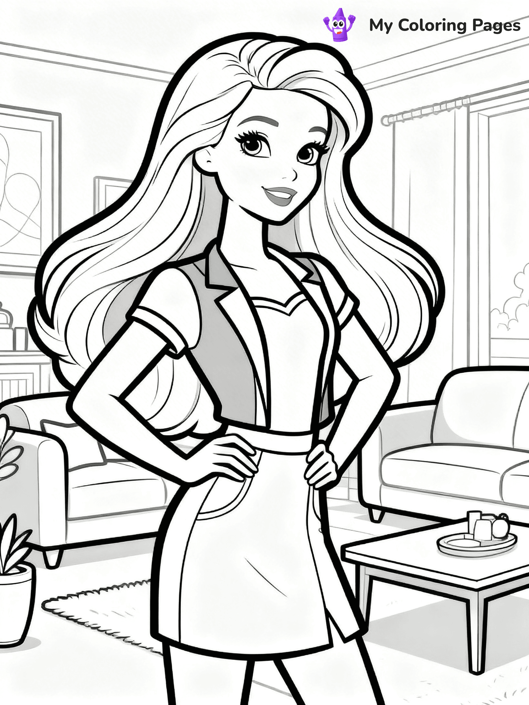 Barbie Dream House Coloring Pages - 23