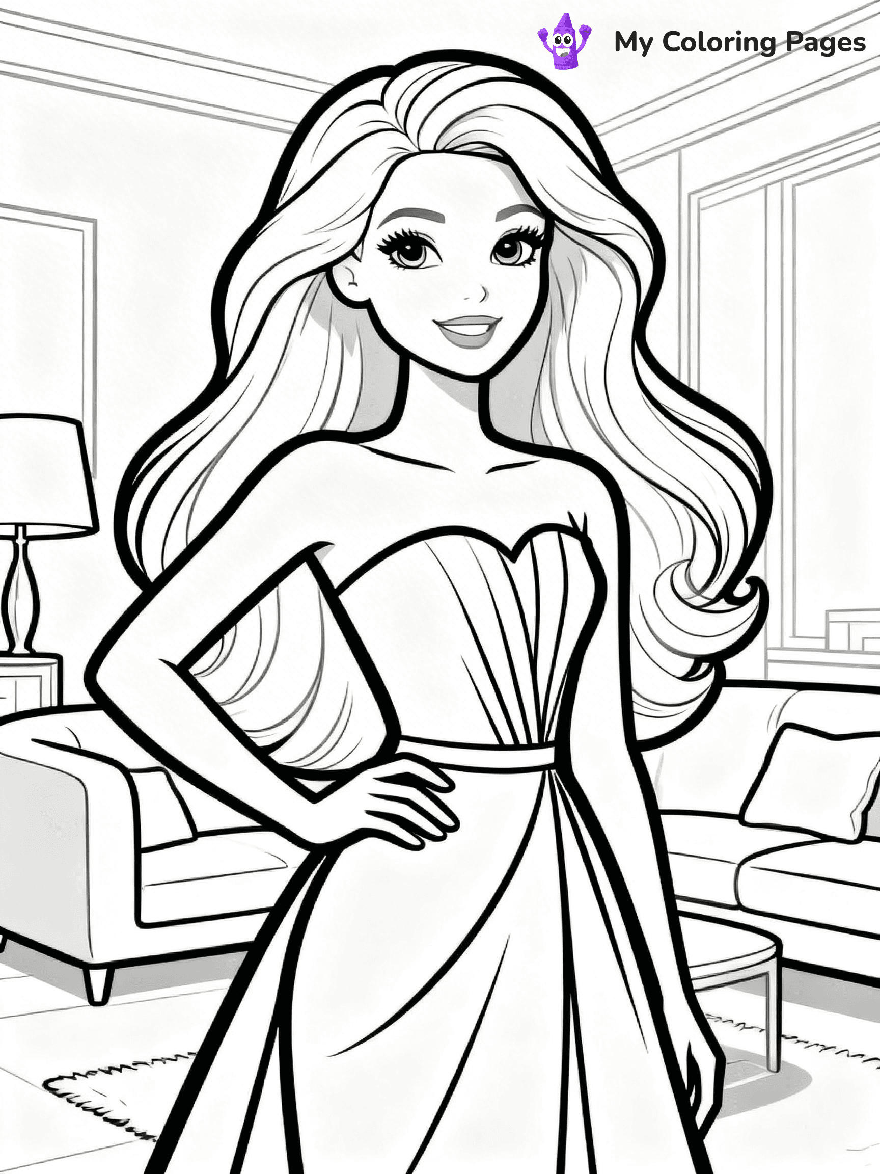 Barbie Dream House Coloring Pages - 22
