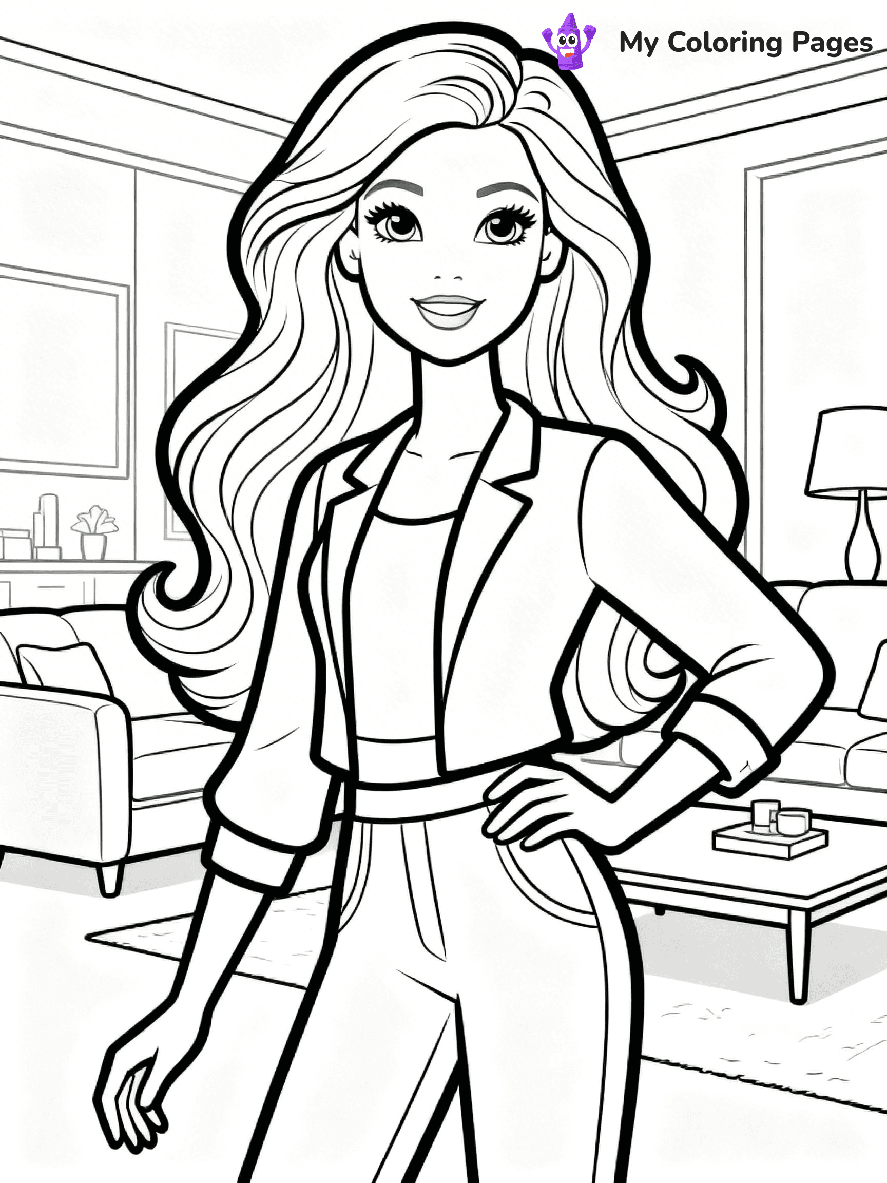 Barbie Dream House Coloring Pages - 21