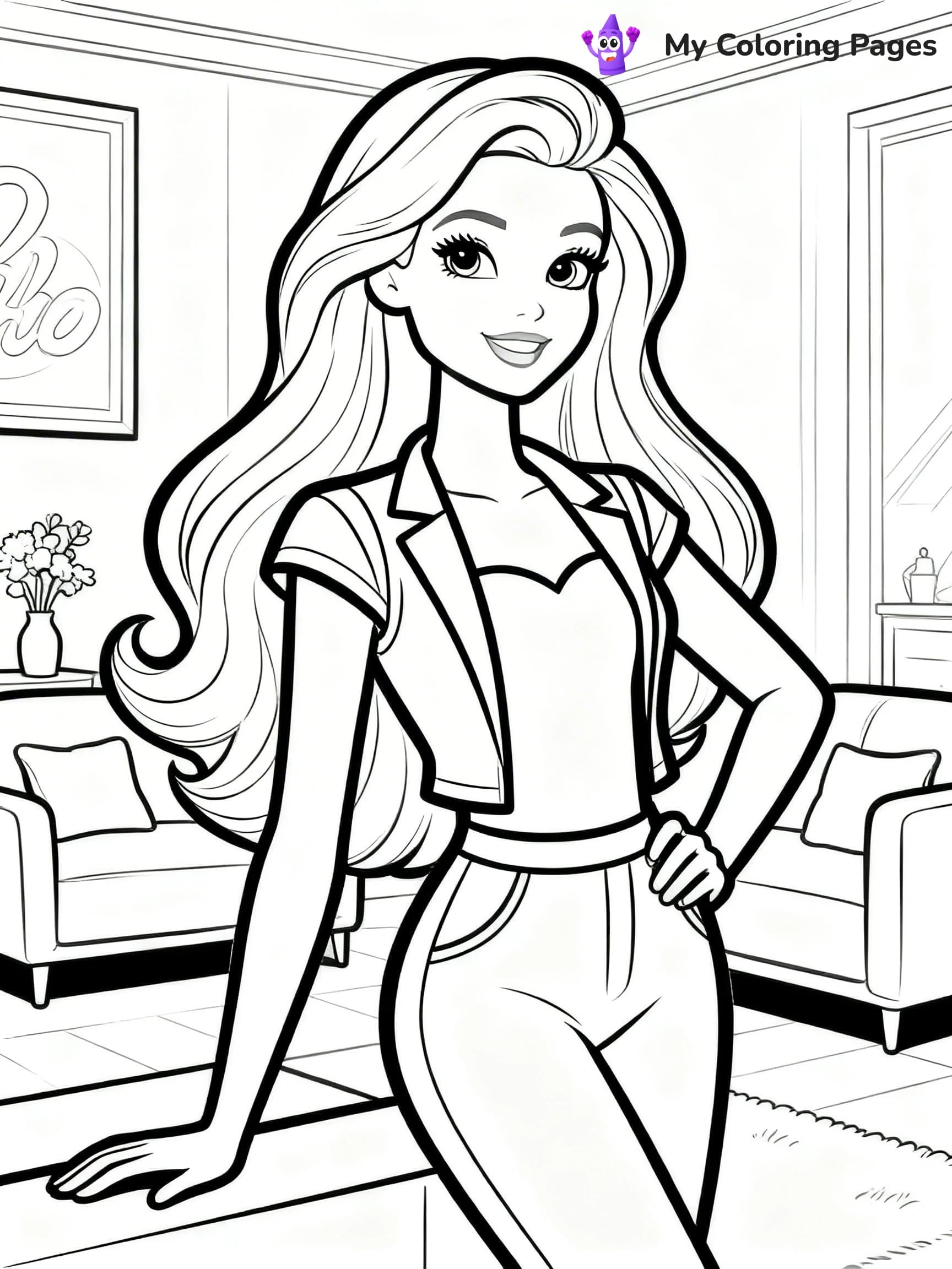 Barbie Dream House Coloring Pages - 10