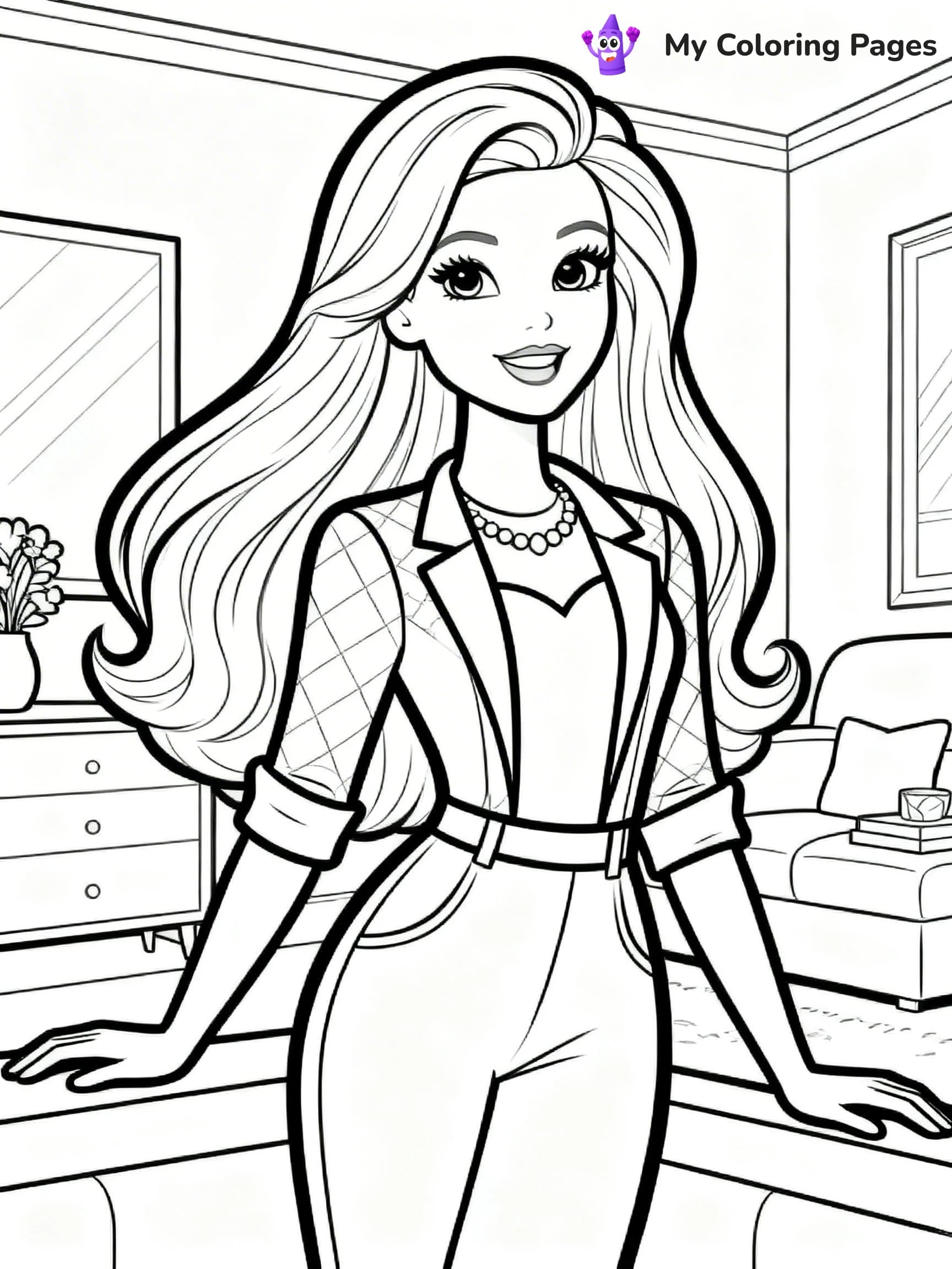 Barbie Dream House Coloring Pages - 9