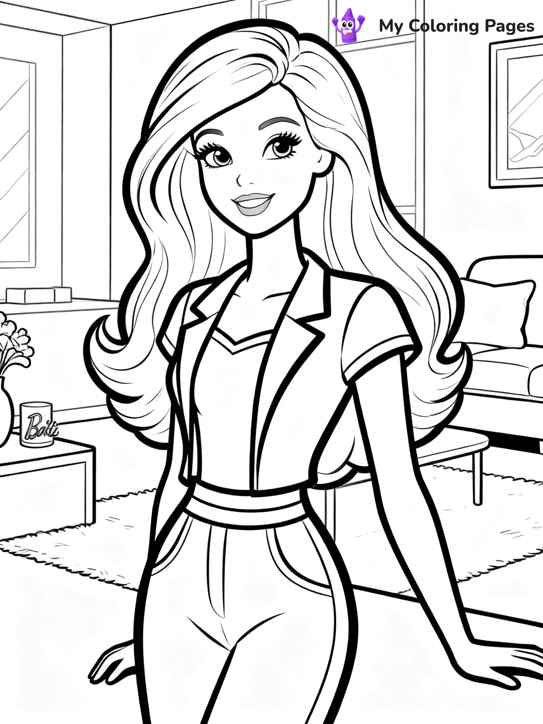 Barbie Dream House Coloring Pages - 8