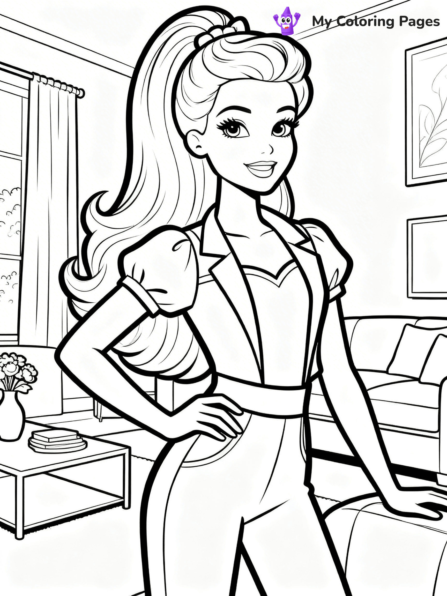 Barbie Dream House Coloring Pages - 7