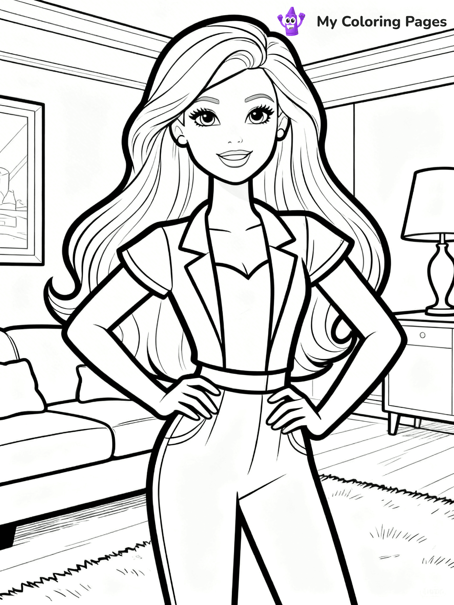 Barbie Dream House Coloring Pages - 6