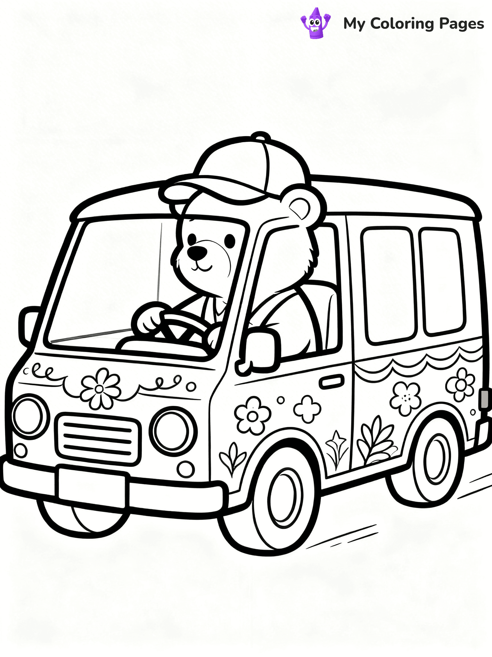Road Trip Coloring Pages - 18