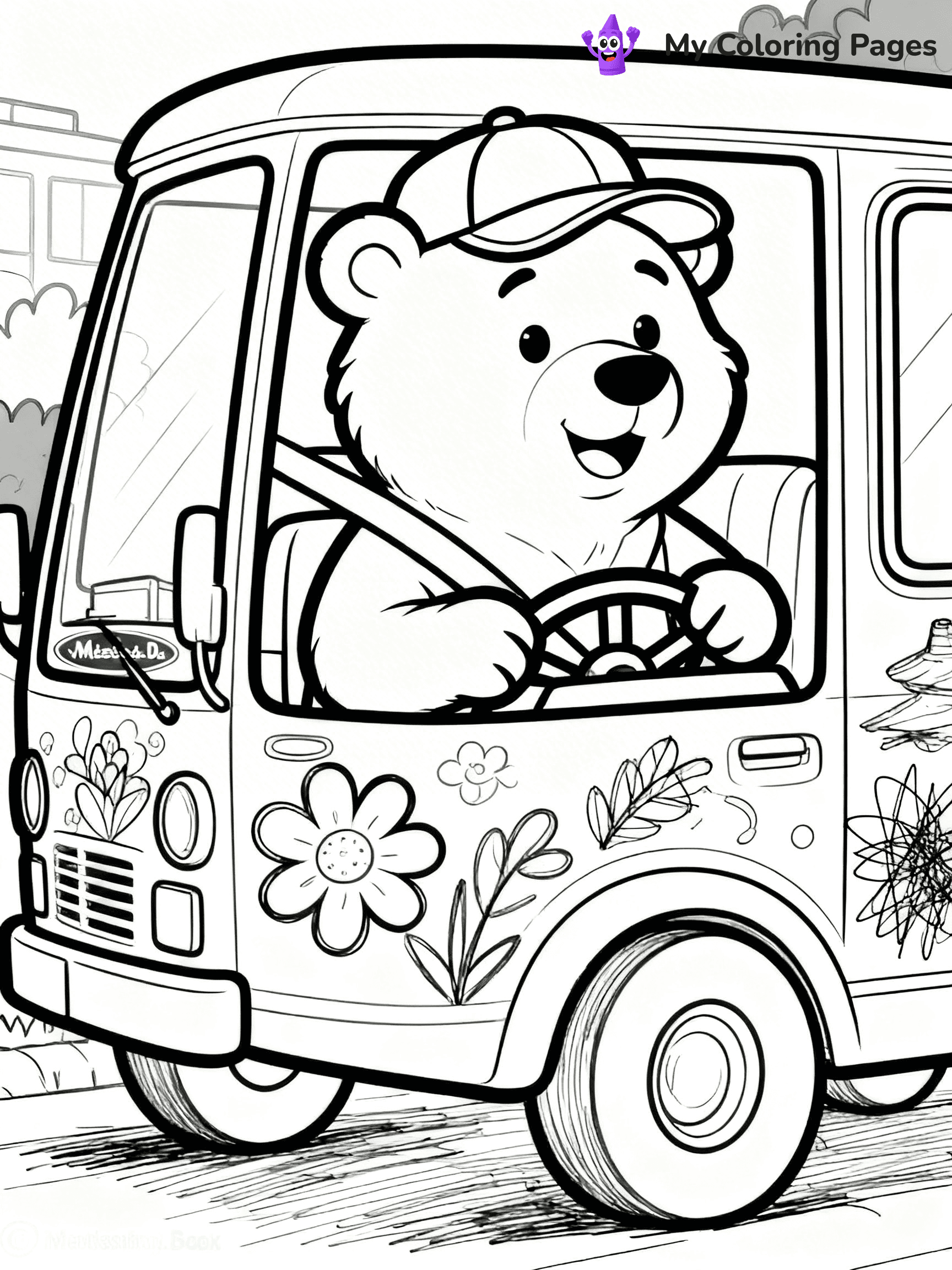 Road Trip Coloring Pages - 16