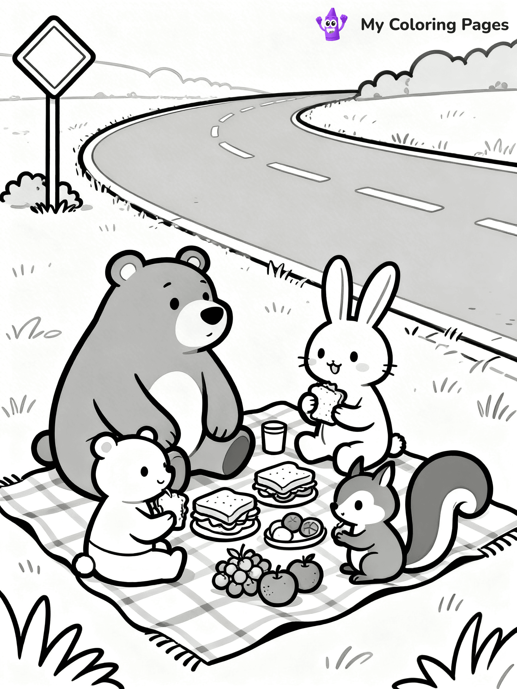 Road Trip Coloring Pages - 11