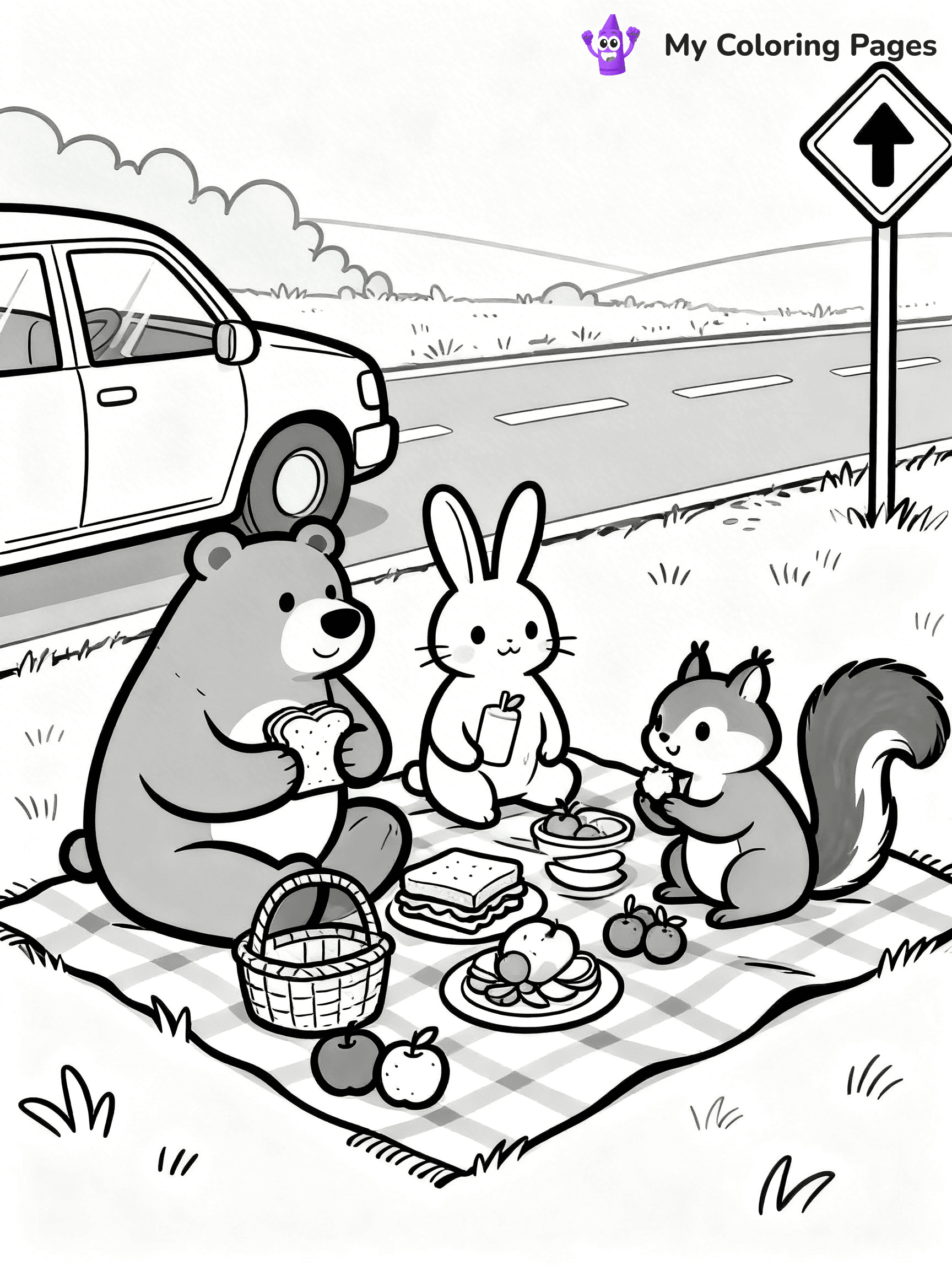 Road Trip Coloring Pages - 8